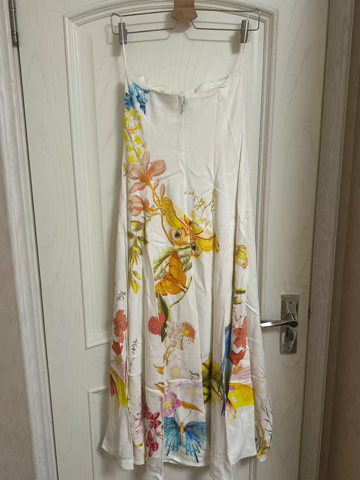 AUTH REISS Corset Detail Floral Dress Ivory