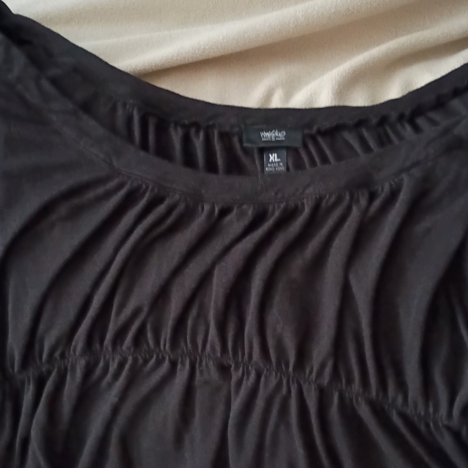 Mossimo Women’s Black Solid Scoop Neck Tank Top Rayon Size XL