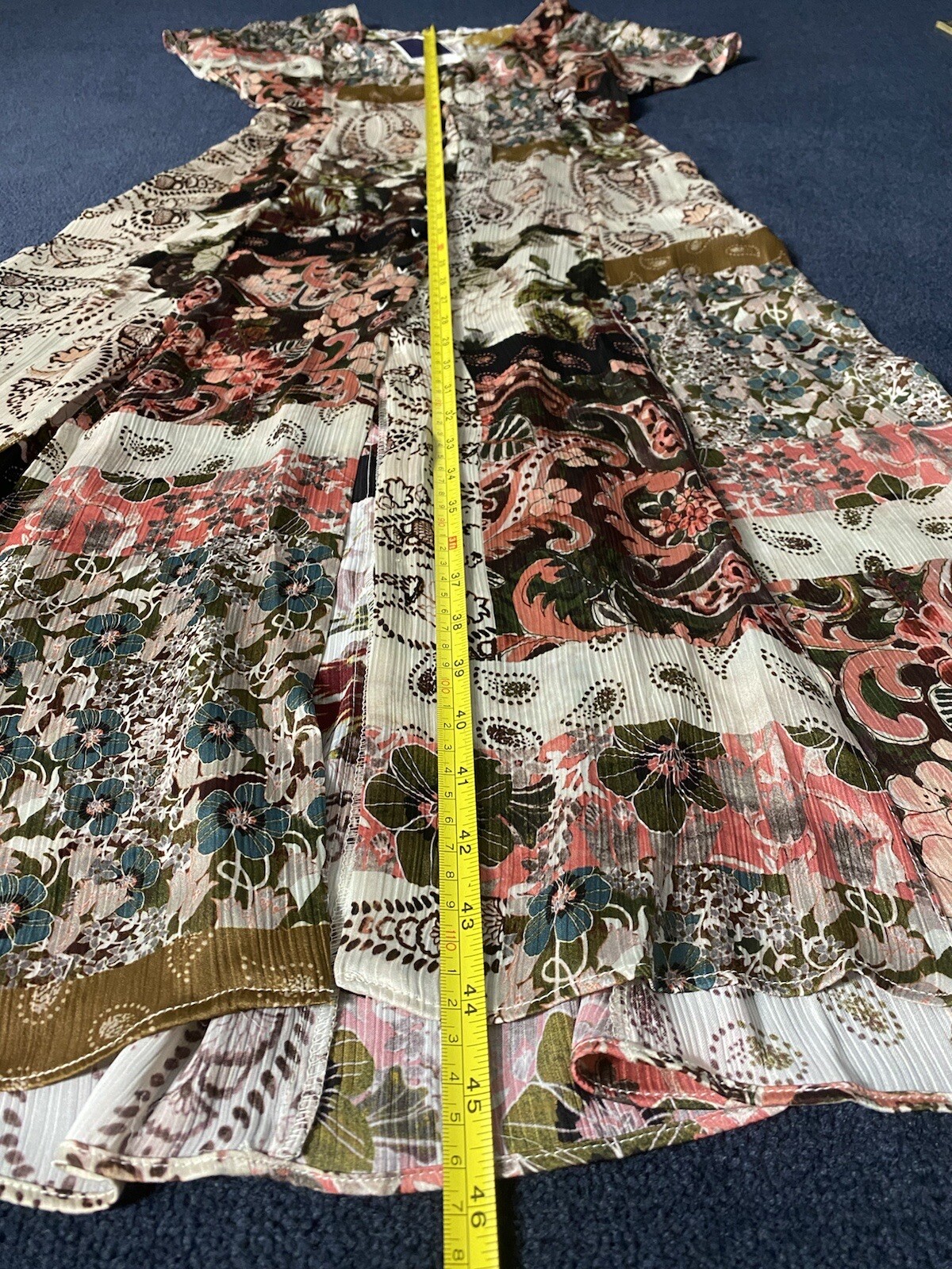 Zara Floral Dress Patchwork Paisley Boho Hippie Cottage Earth Fairy Whimsical