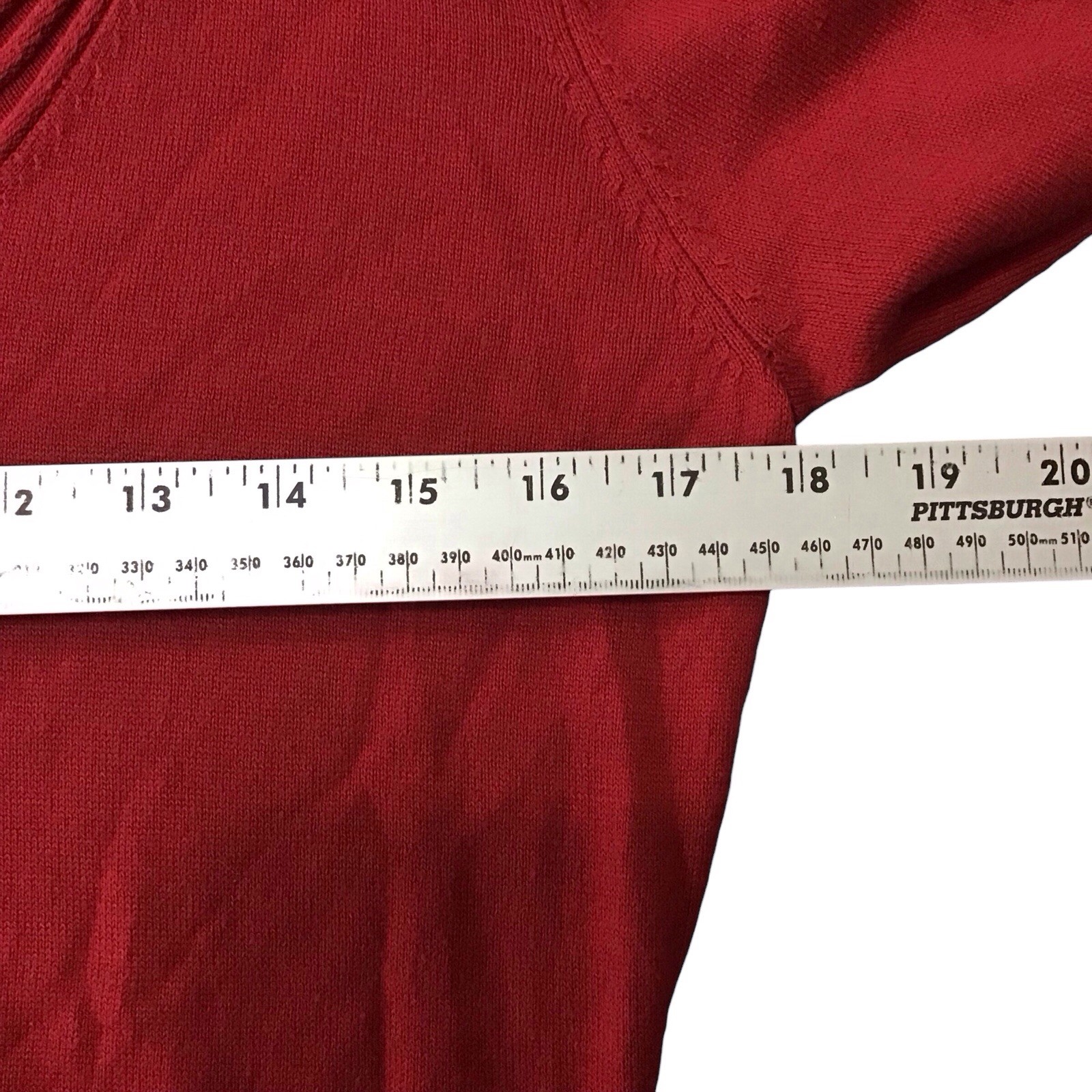 Sophie Max Ruby Red Sweater Dress XL Cotton Blend Long Sleeve
