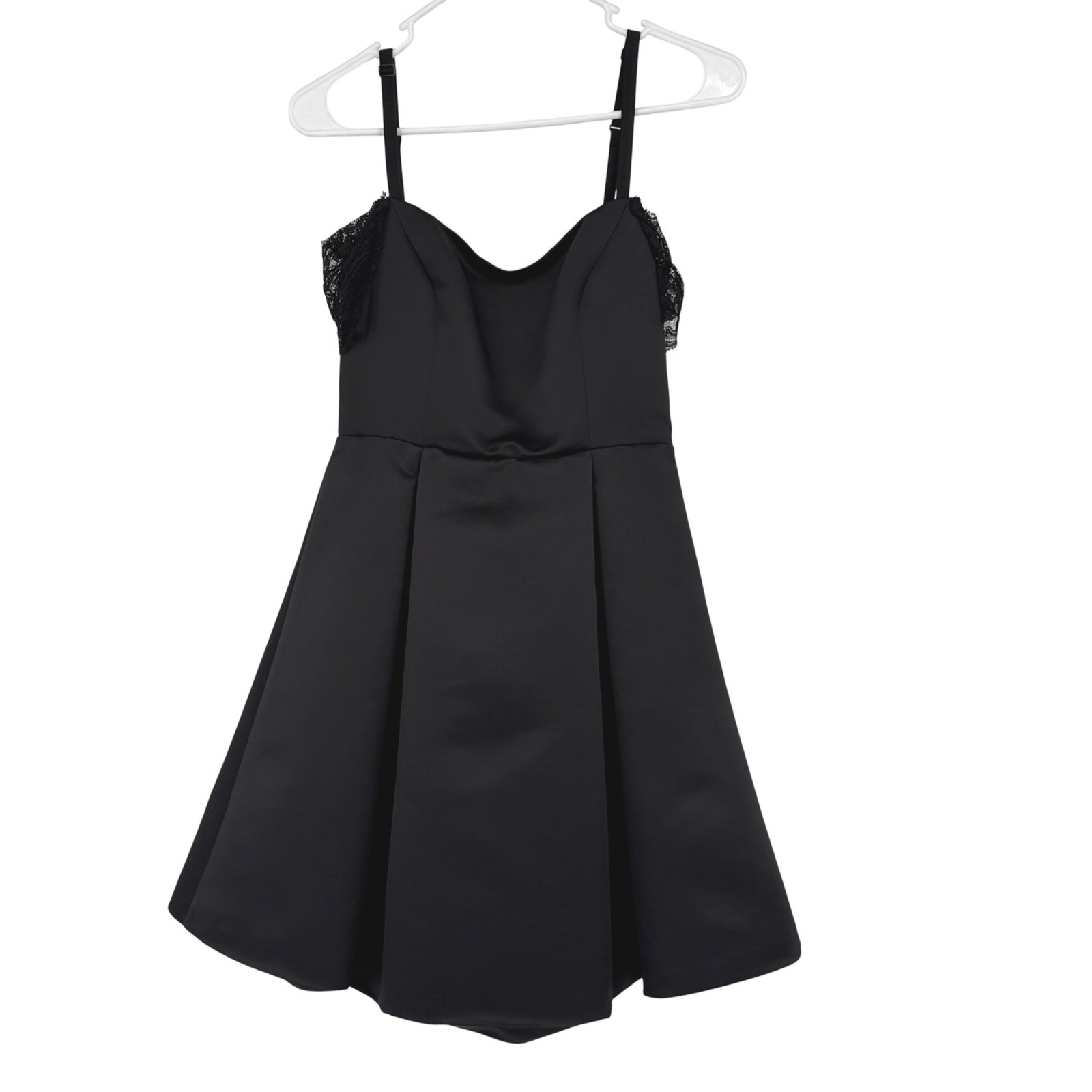 Sandro Paris Black Lace Fit Flare Dress Sz 1 US 2-4