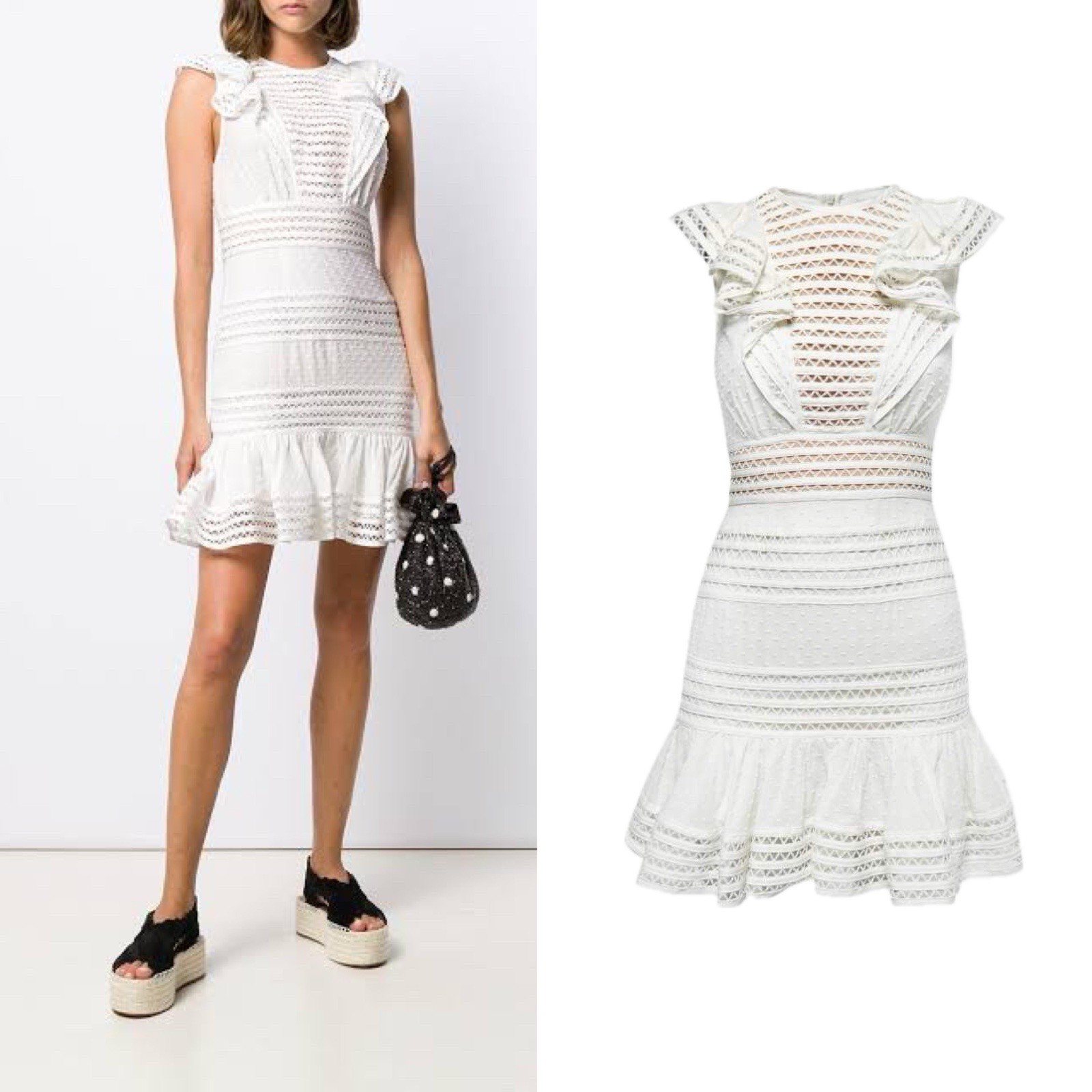 Zimmermann Dress Verity Panelled Linear | Size 0P / AU & UK 6 / US 2 | BNWT
