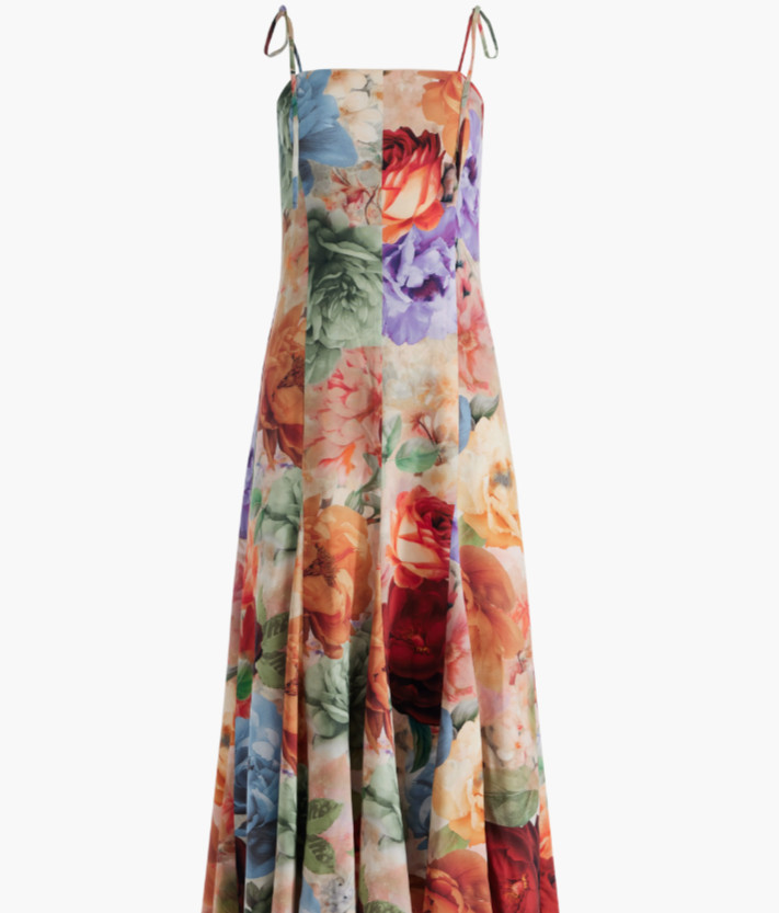NEW, Alice + Olivia Jeanette Floral Panel Dress Sz 10 #MD2113