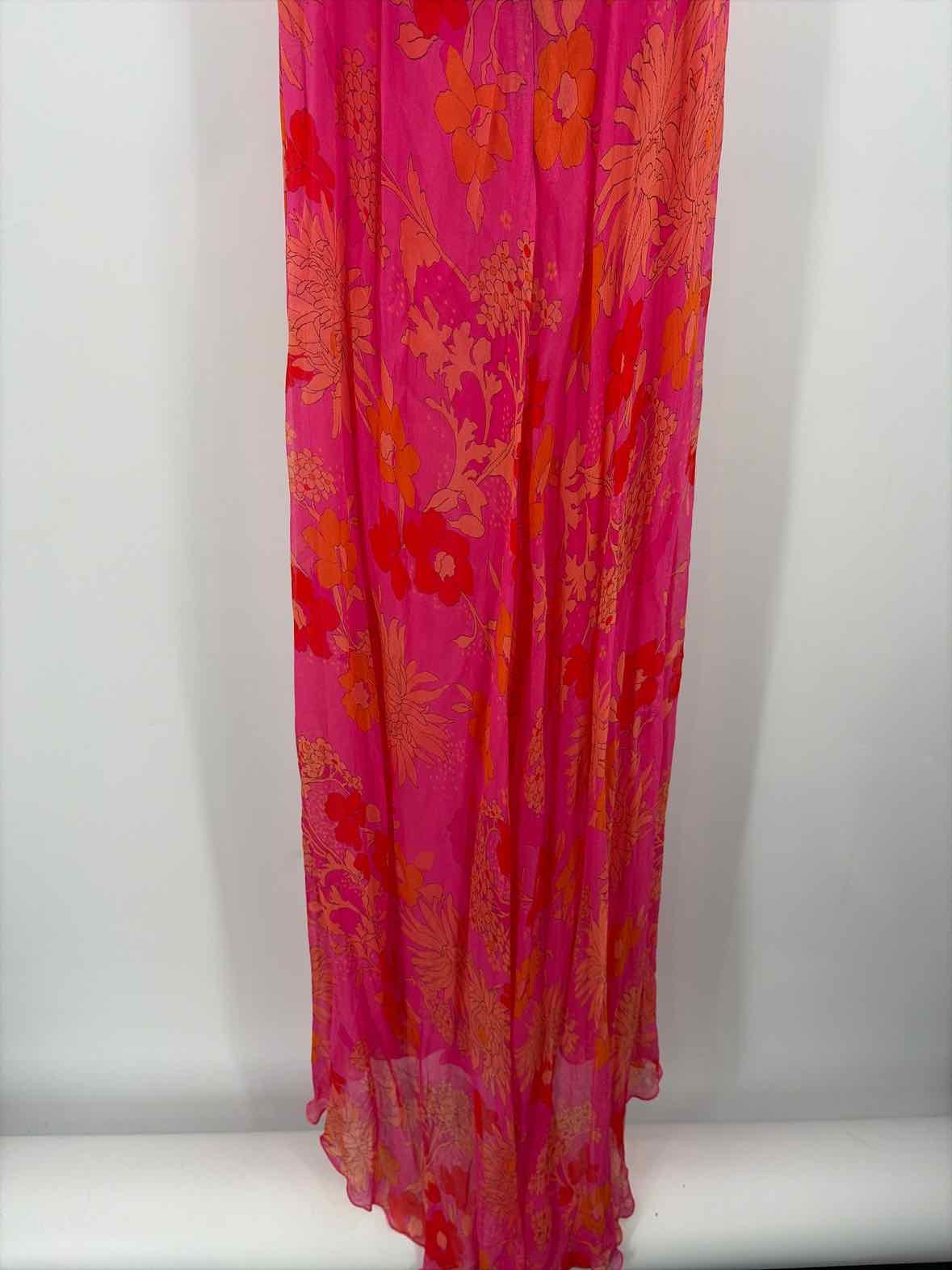 Pre-Owned Rixo Pink Size Medium Maxi Sleeveless Dress