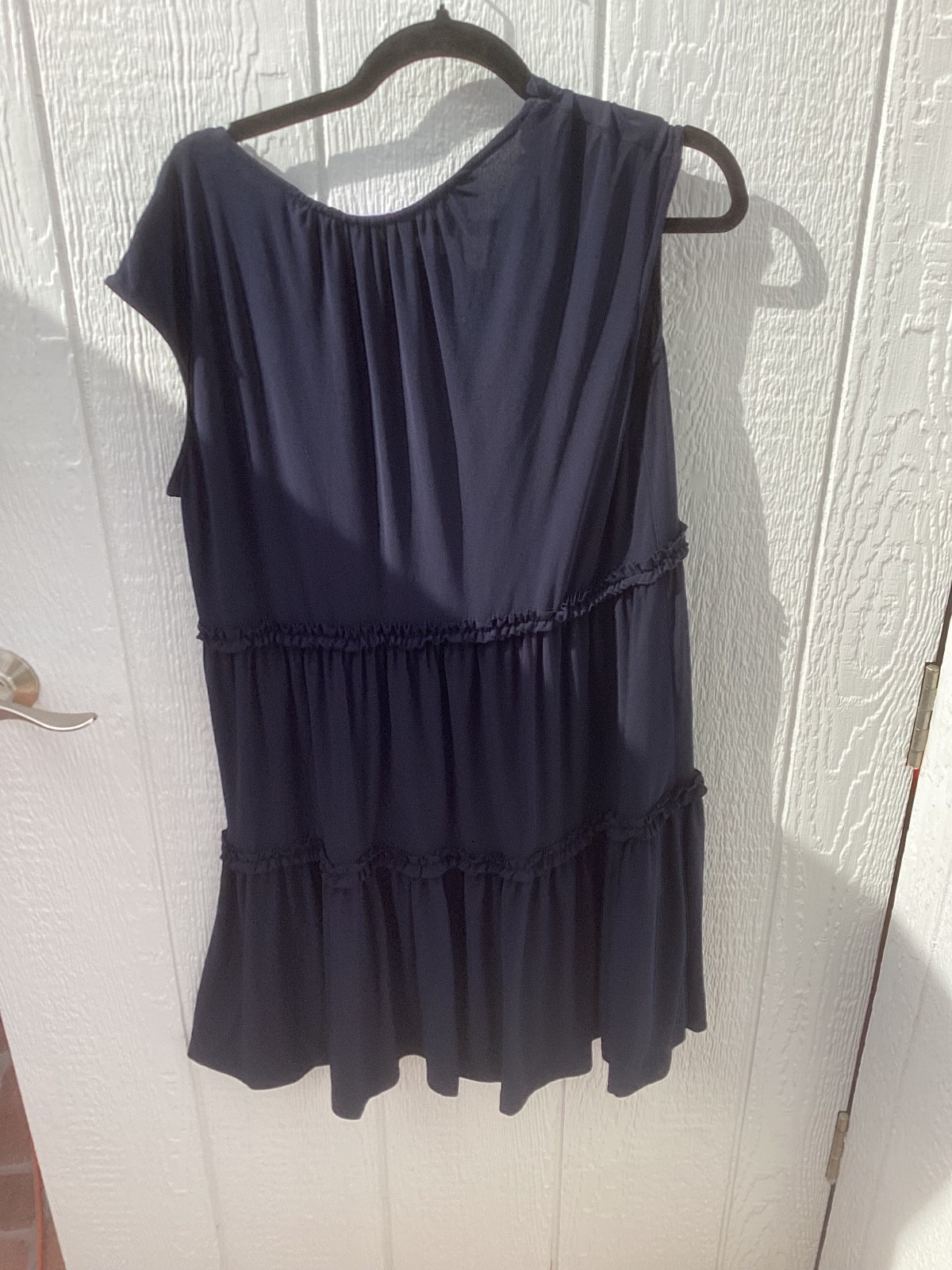 Violet Weekend Women’s Black Cotton Dress Sleeve Casual Size L NWT