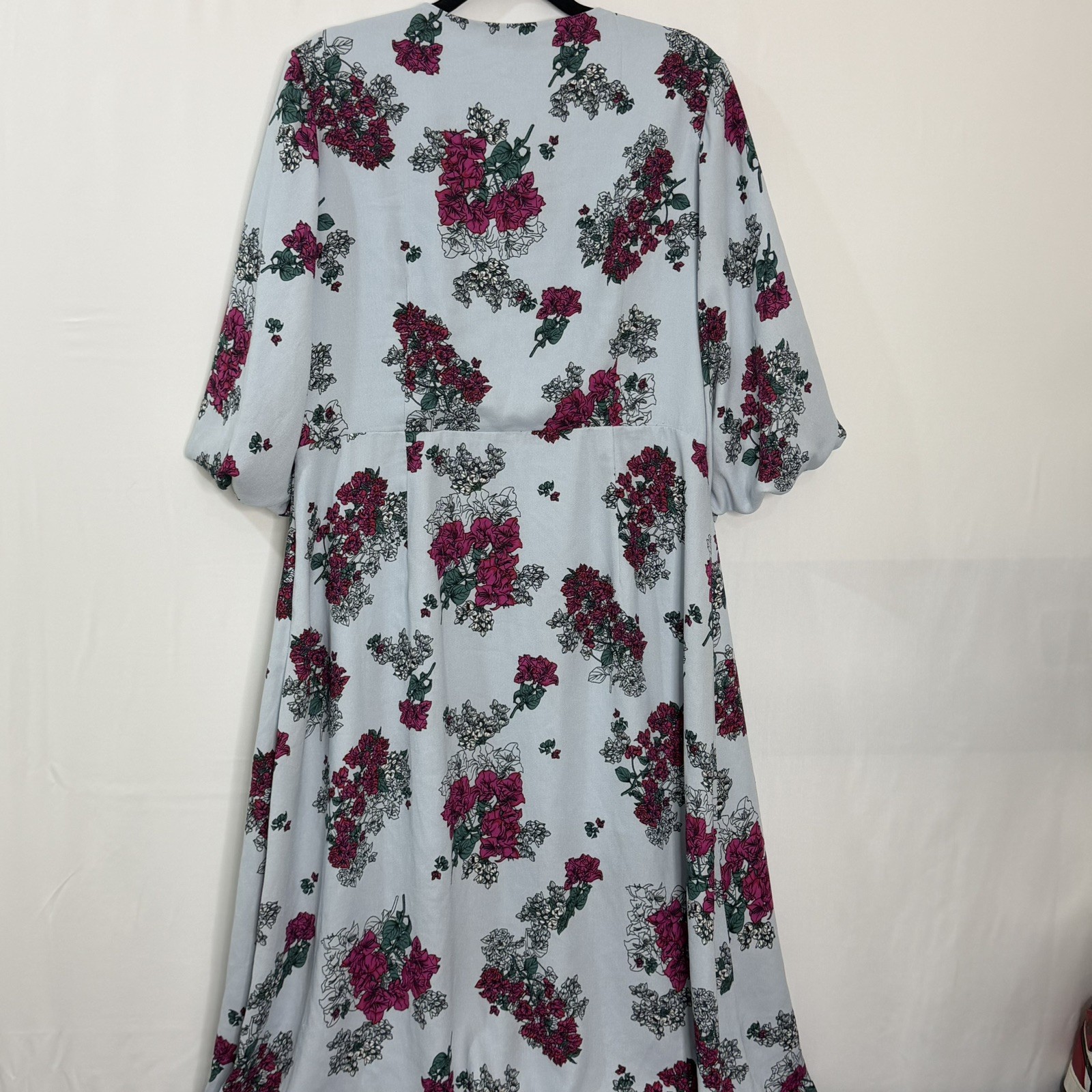 Atmos And Here Evening Dress Royal Blue Floral Size 16