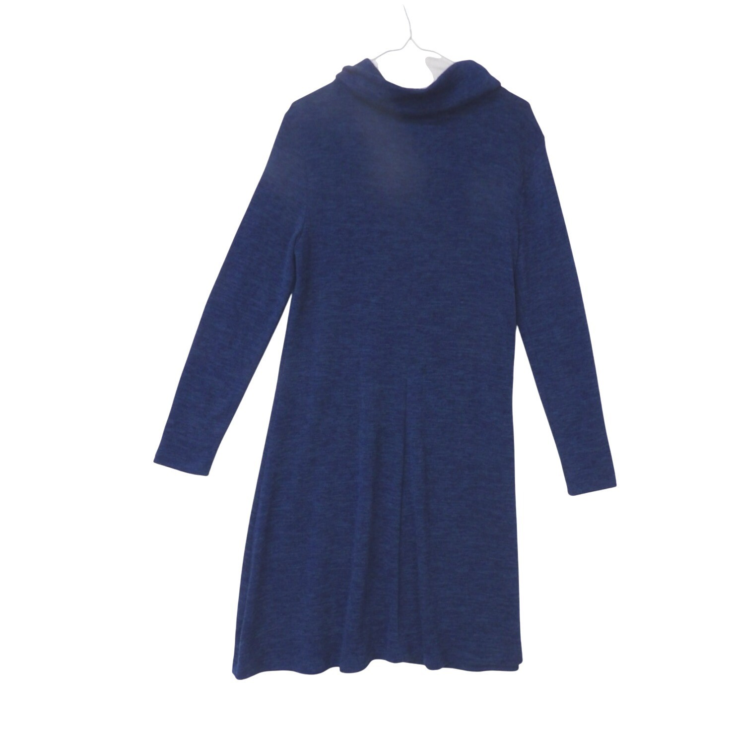 Banana Republic Blue Heathered Turtleneck Long Sleeve A-Line Sweater Dress Small