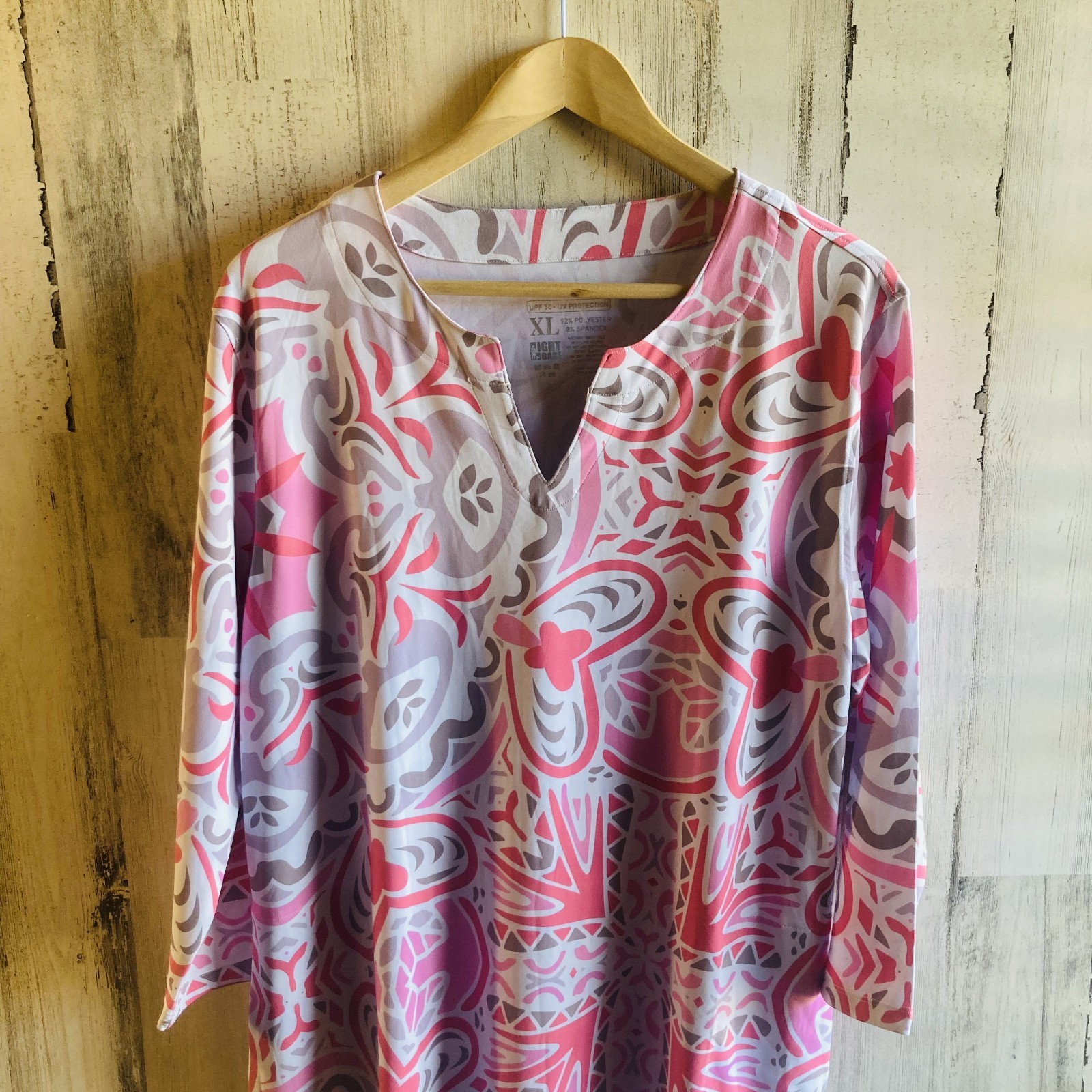 NWT Lightbare UPF 50+ Dress XL Pink UV Sun Protection Pockets Moisture Wicking