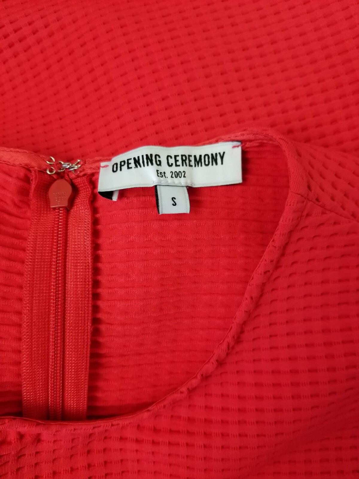 Opening Ceremony Dress Women Size Small Cherry Red Clos A-line Stretch Skater