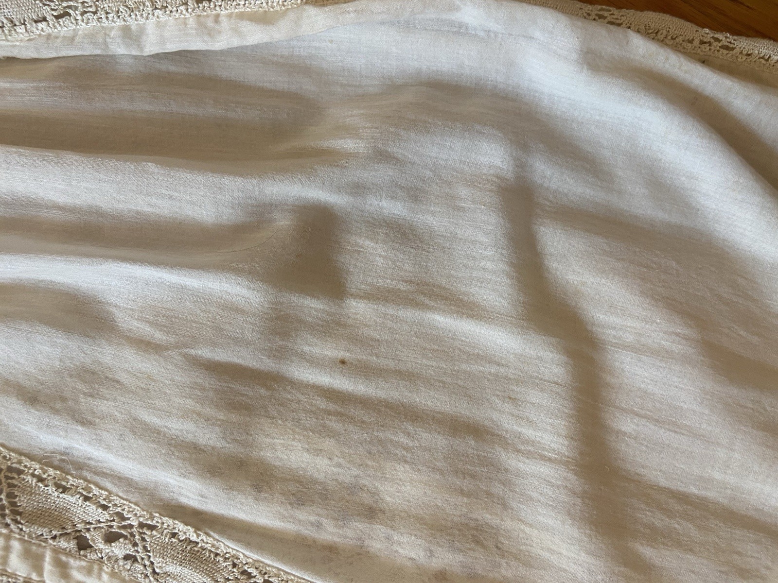 Vintage White Solid Lace Button Front Short Sleeve Midi Dress Women’s Size S