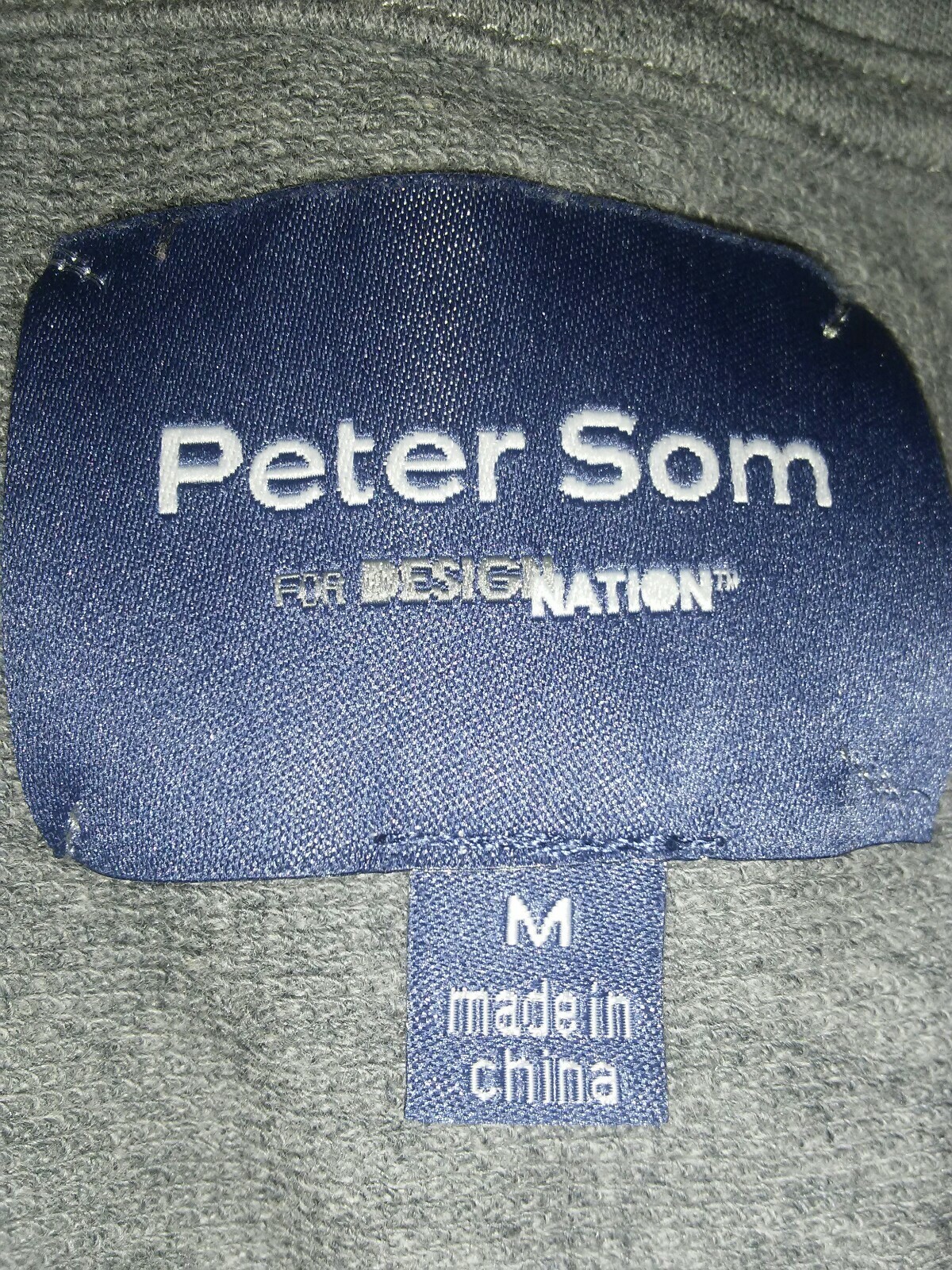 Peter Som For Design Nation Gray Floral Jeweled T Shirt Medium