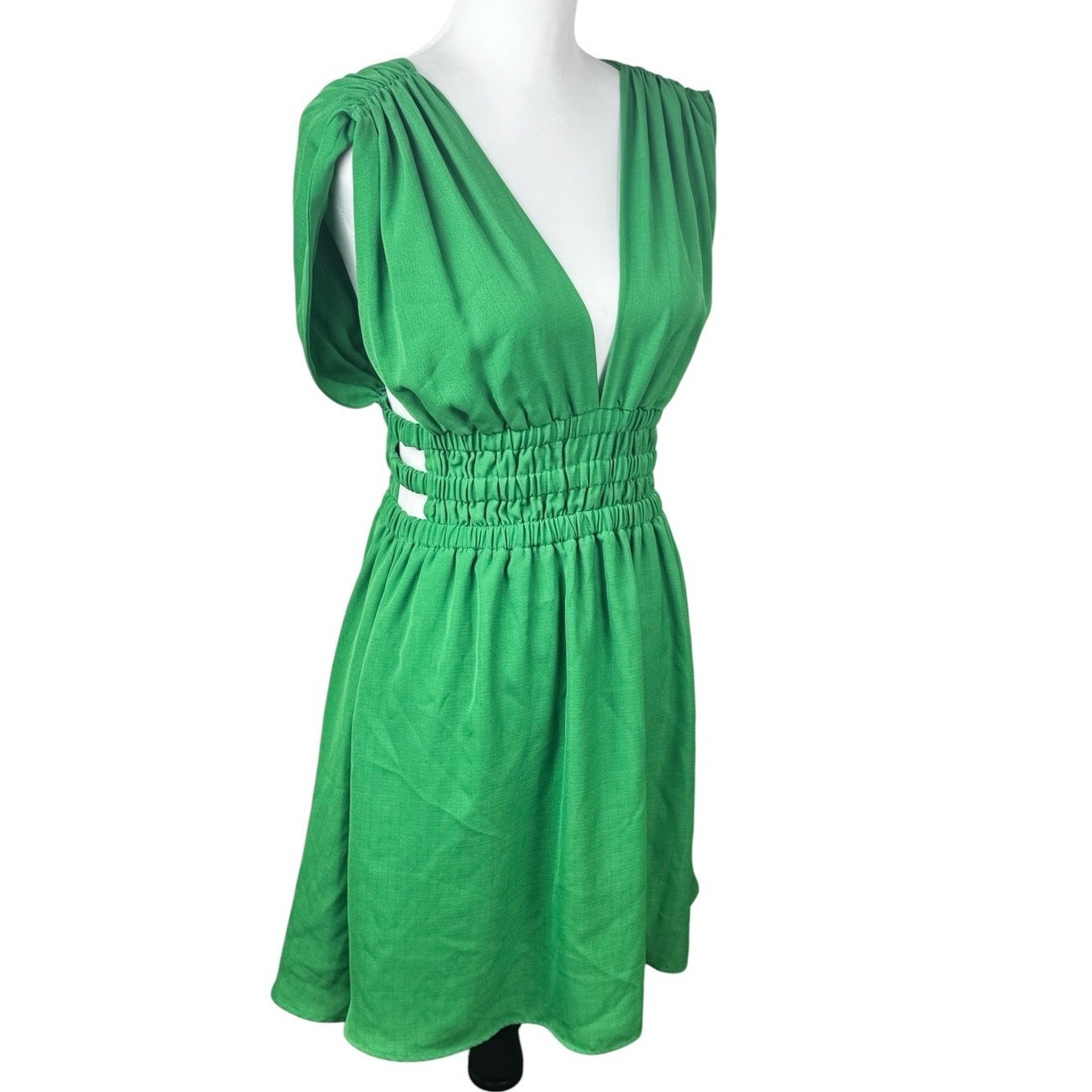 NWT Sugarlips Green Cutout Mini Dress Size Small