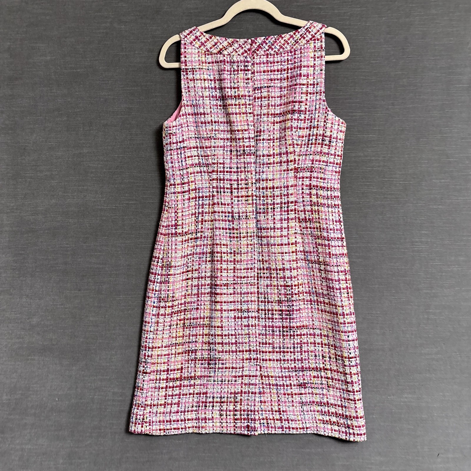 Talbots Dress 6 Petite Pink Tweed Sheath Work Office Career RSVP Preppy Easter