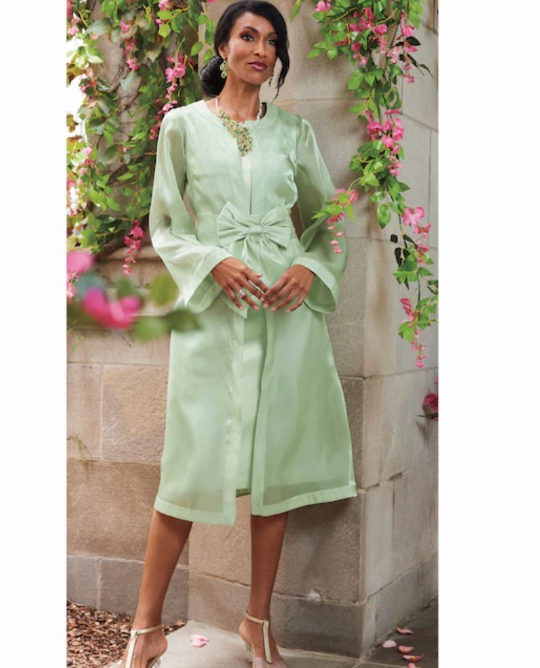 Size 10 Midnight Velvet Green Formal Wedding Church Bryanna Bow Jacket Dress