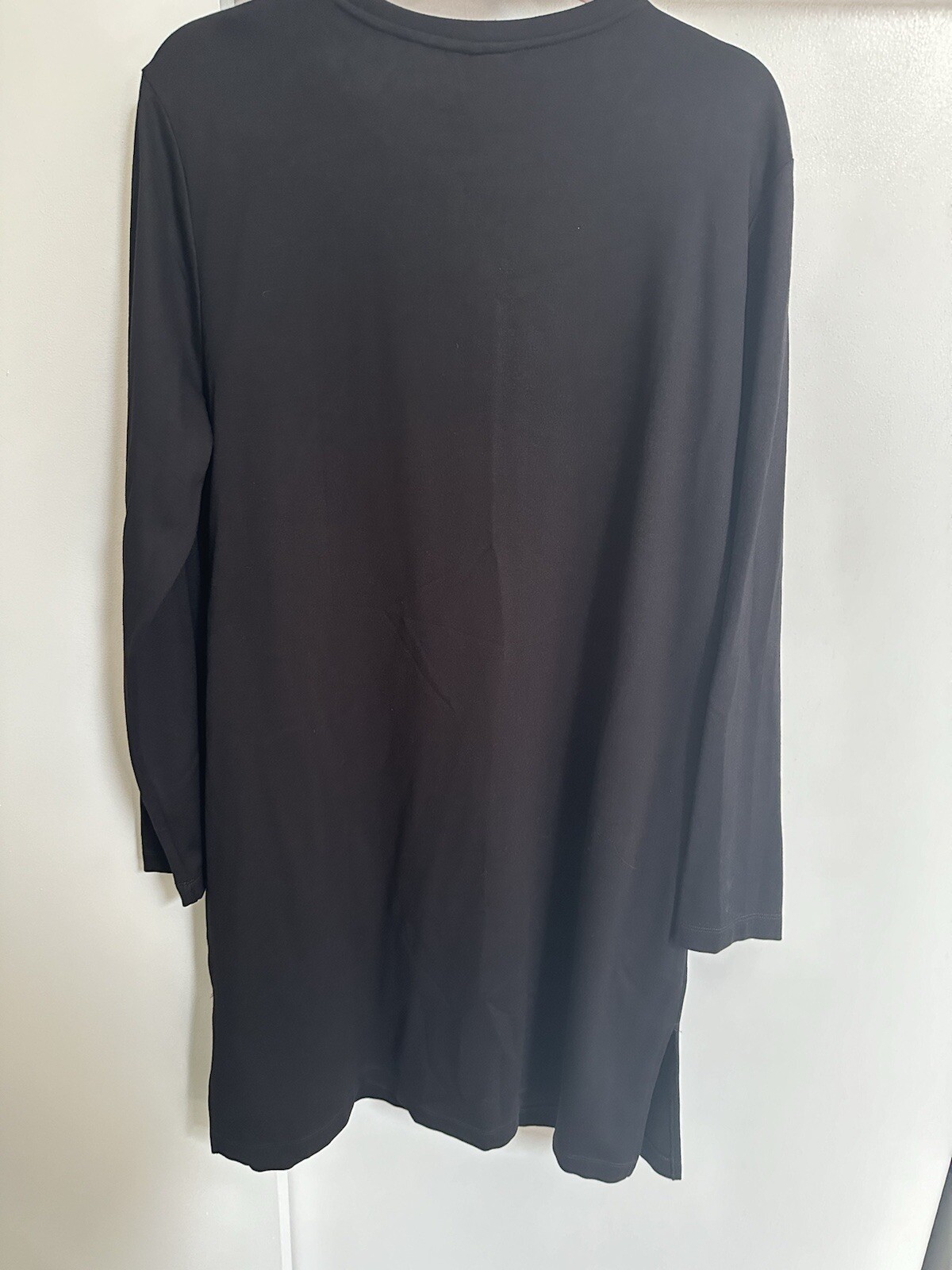 H&M Basics 3/4 To Long Sleeve knit Knee Length Black SZ XL Dress NWT