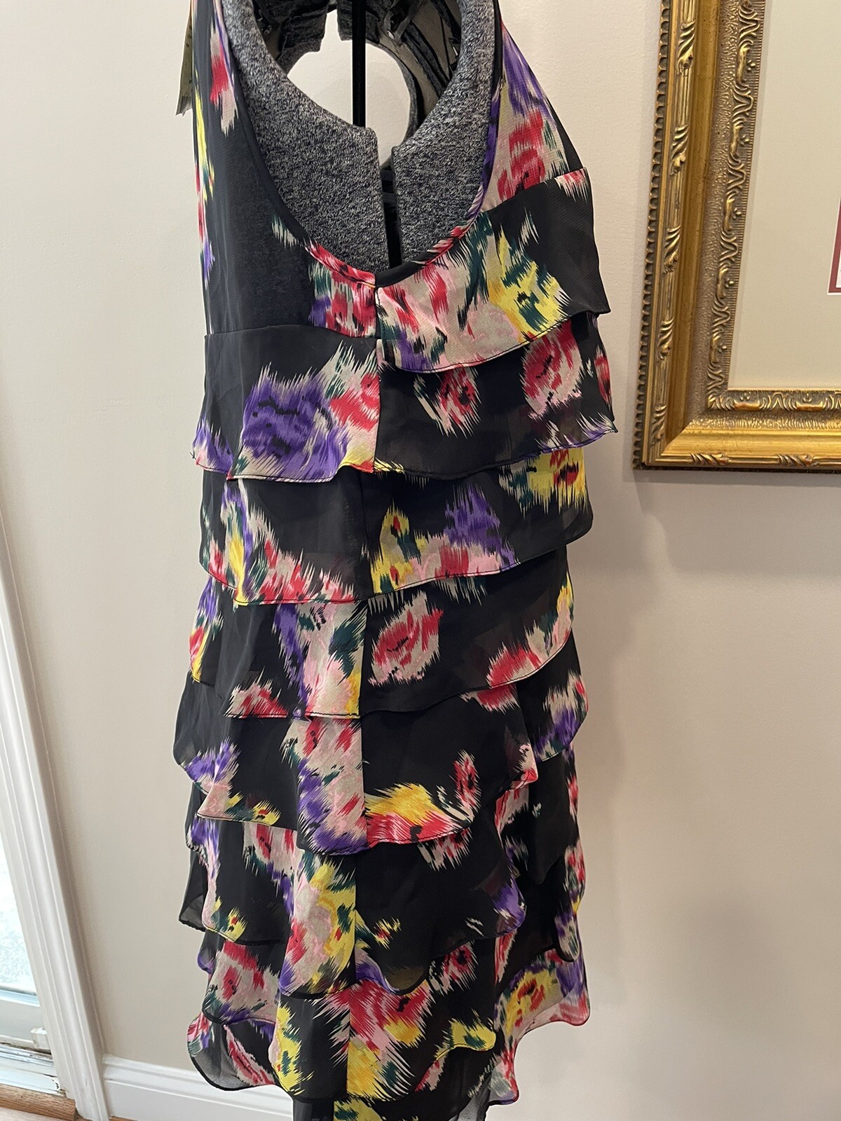 Review Australia Women’s Size 12 Flutter Mini Dress-sleeveless-Ikat Agnes NWT