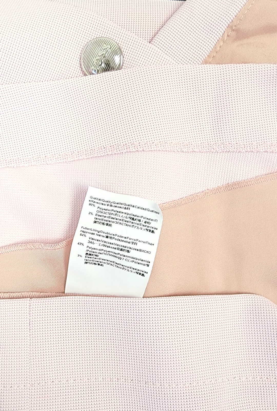 HUGO BOSS Datera Women’s Wrap Front Mini Sheath Dress in Cradle Pink Size US 10