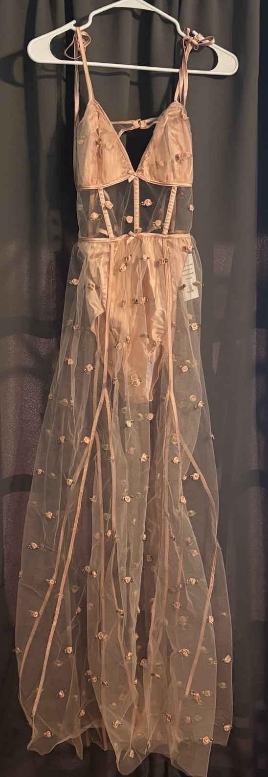 For Love & Lemons Jasmine Rosette Maxi Dress Size Small New With Tags