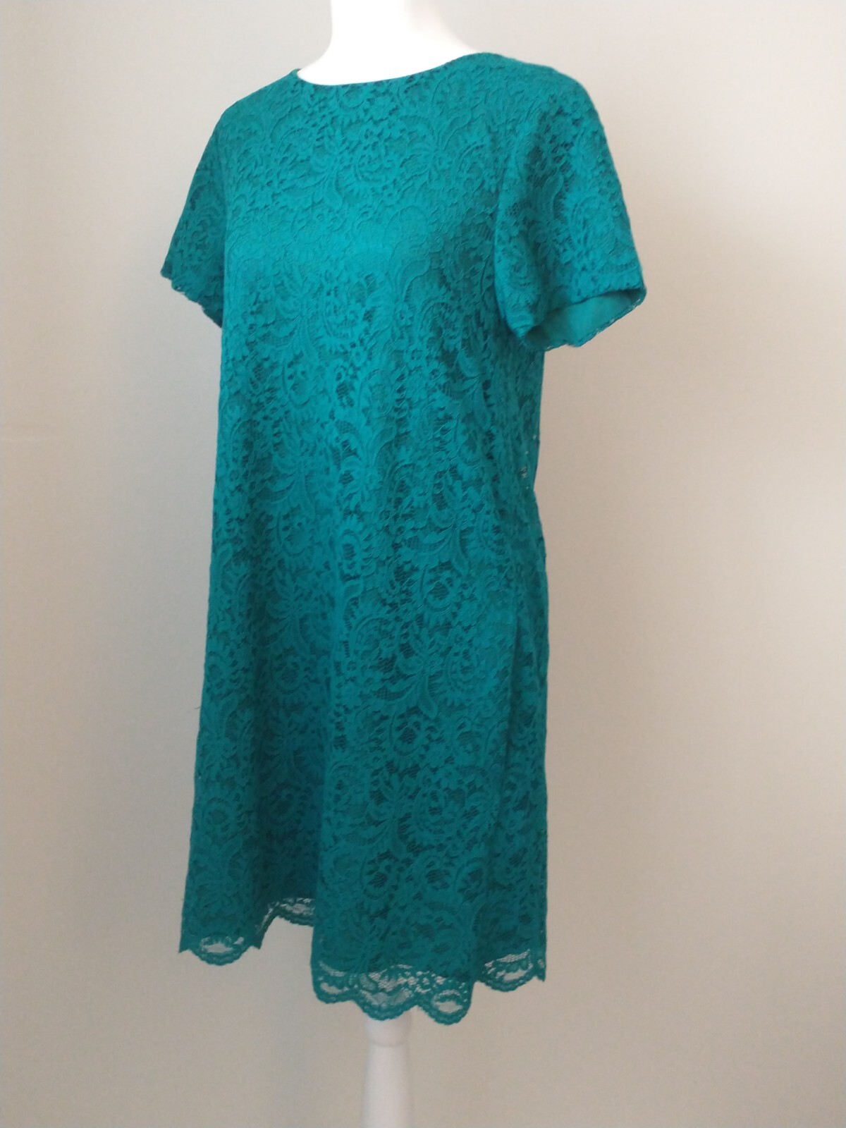 Cece By Cynthia Steffe Emerald Green Lace A-line Dress Women’s 6