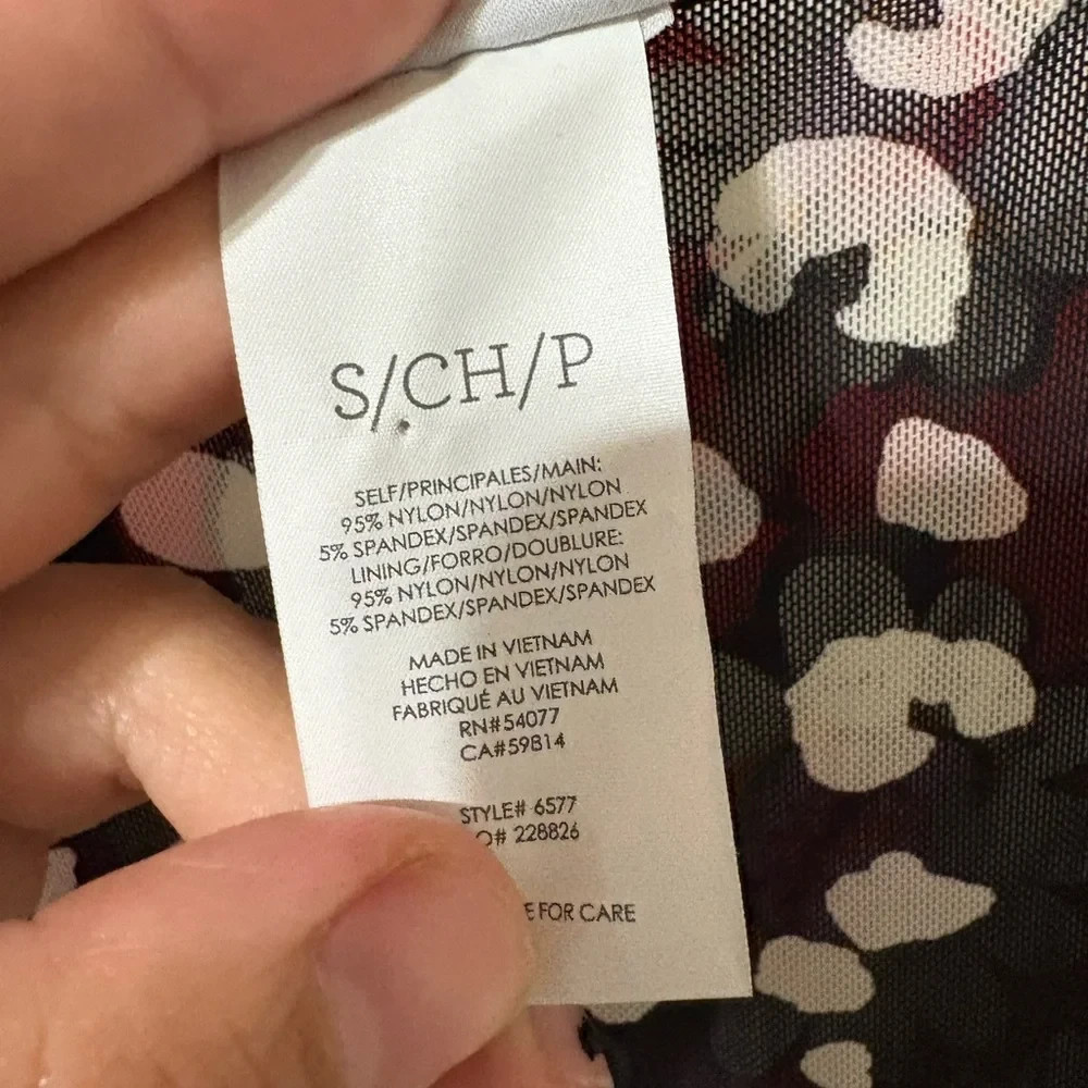 Cabi Reversible Gemini Mesh Button Down Ruched Mini Dress Sz S