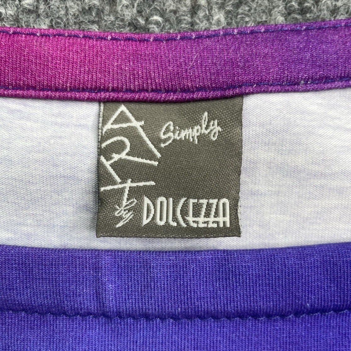 Simply Art by Dolcezza Dress Womens S Multi Color Abstract Cold Shoulder Graphic