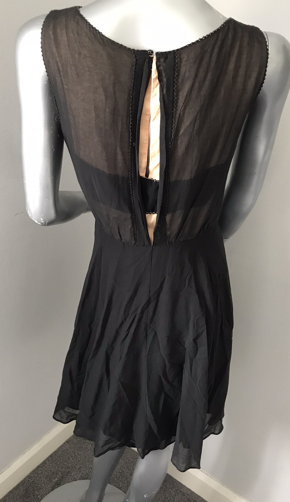❤️Acetate Cotton Blend Lined 1950’s Inspired Backless Skater Skirt Size 10❤️