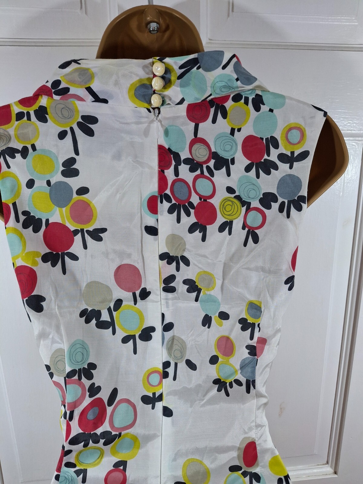 Aideen Bodkin Multicoloured Floral Lined Dress, UK 12, Good Condition
