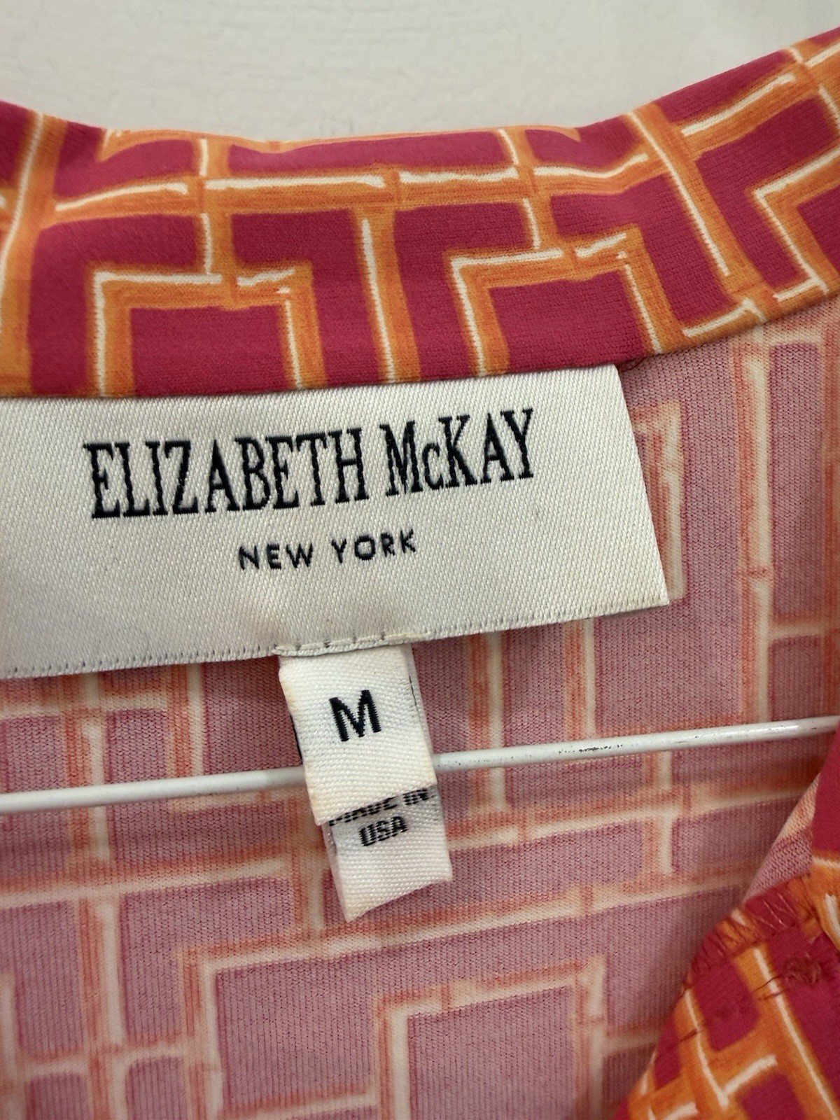 Elizabeth Mckay Womens Dress Size Medium Pink
