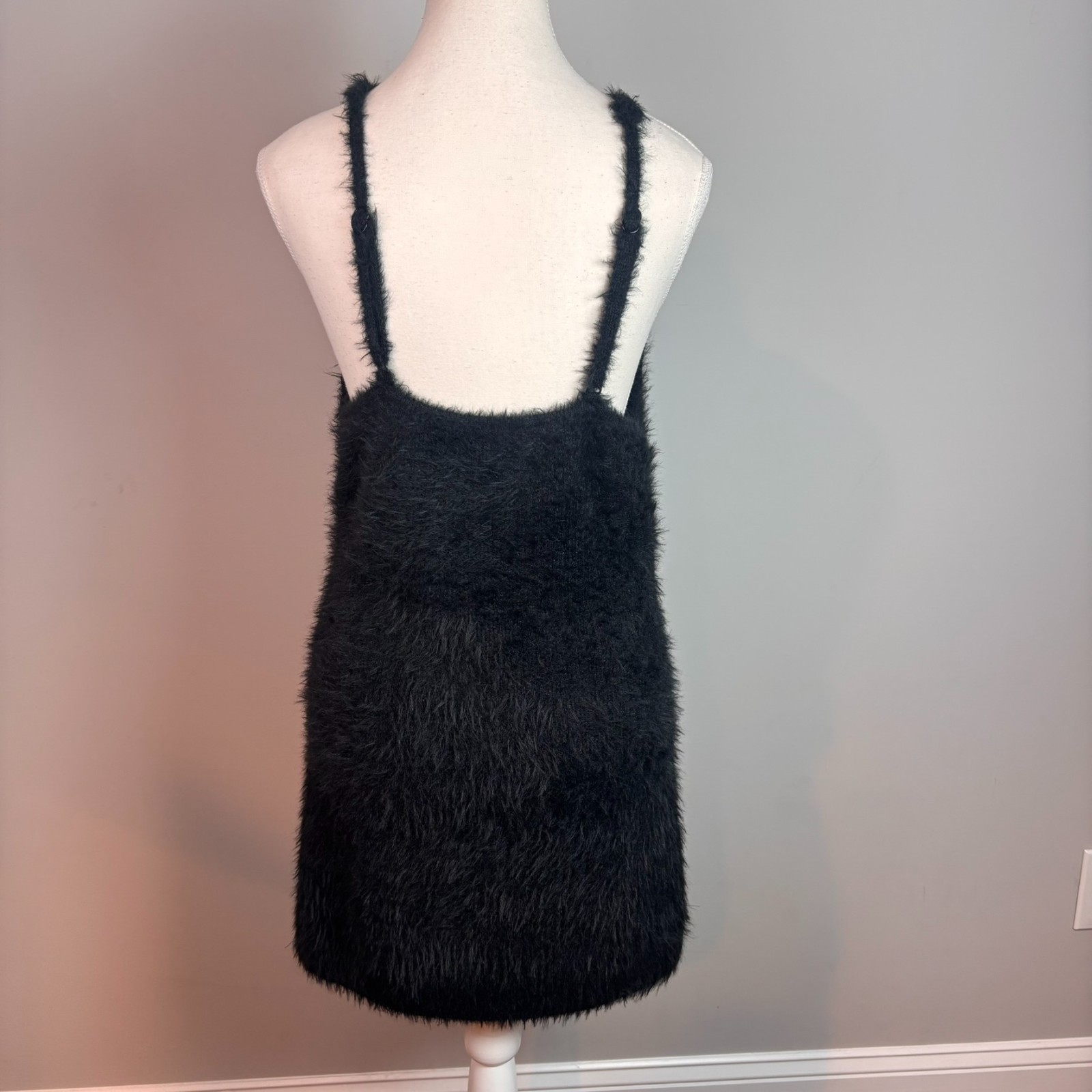 Savage X Fenty Too Plus Sweater Slip Womens Black Dress sz Large (12-14) Sexy
