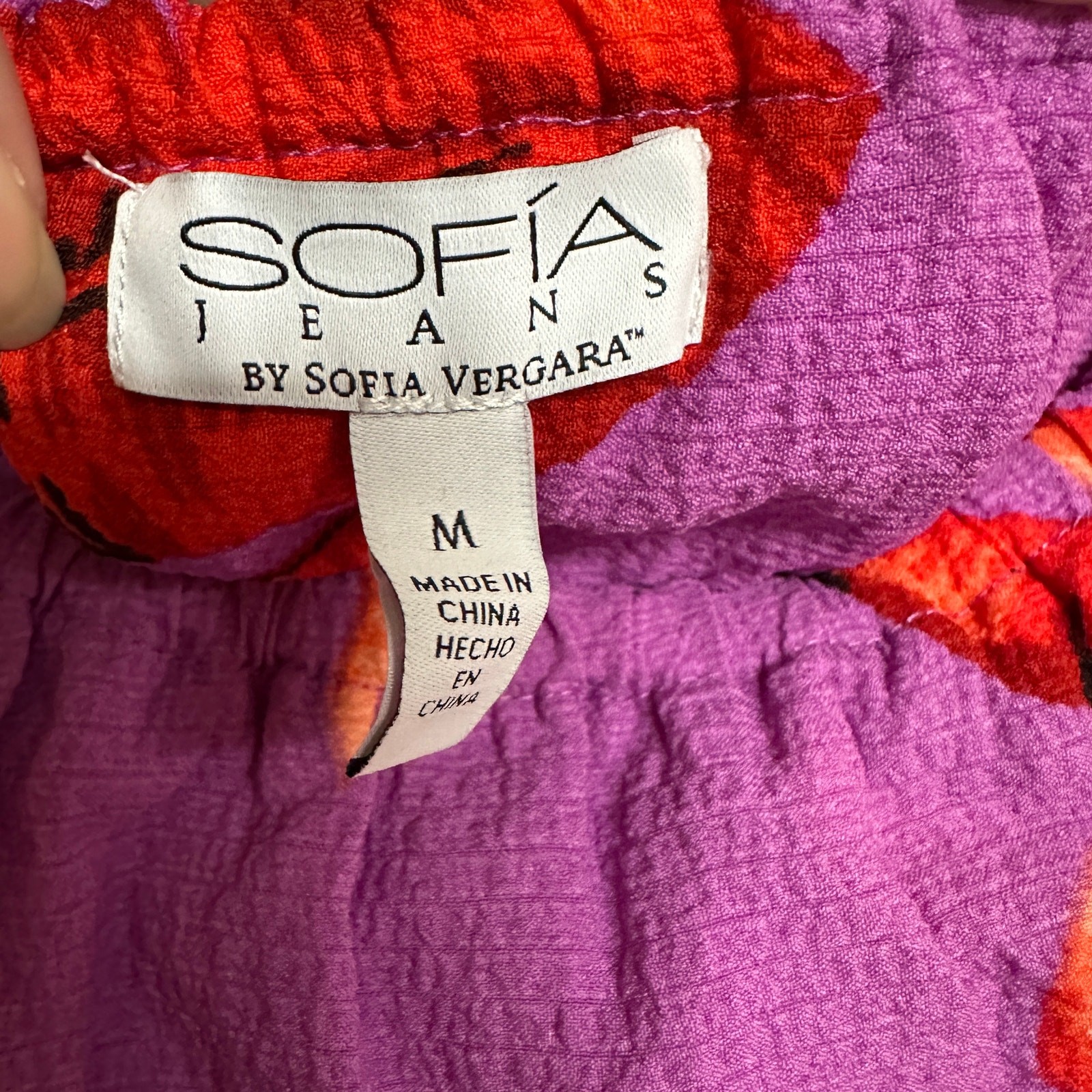 Sofia by Sofia Vergara Floral Ruffle Off Shoulder Tiered Maxi Dress Sz M EUC