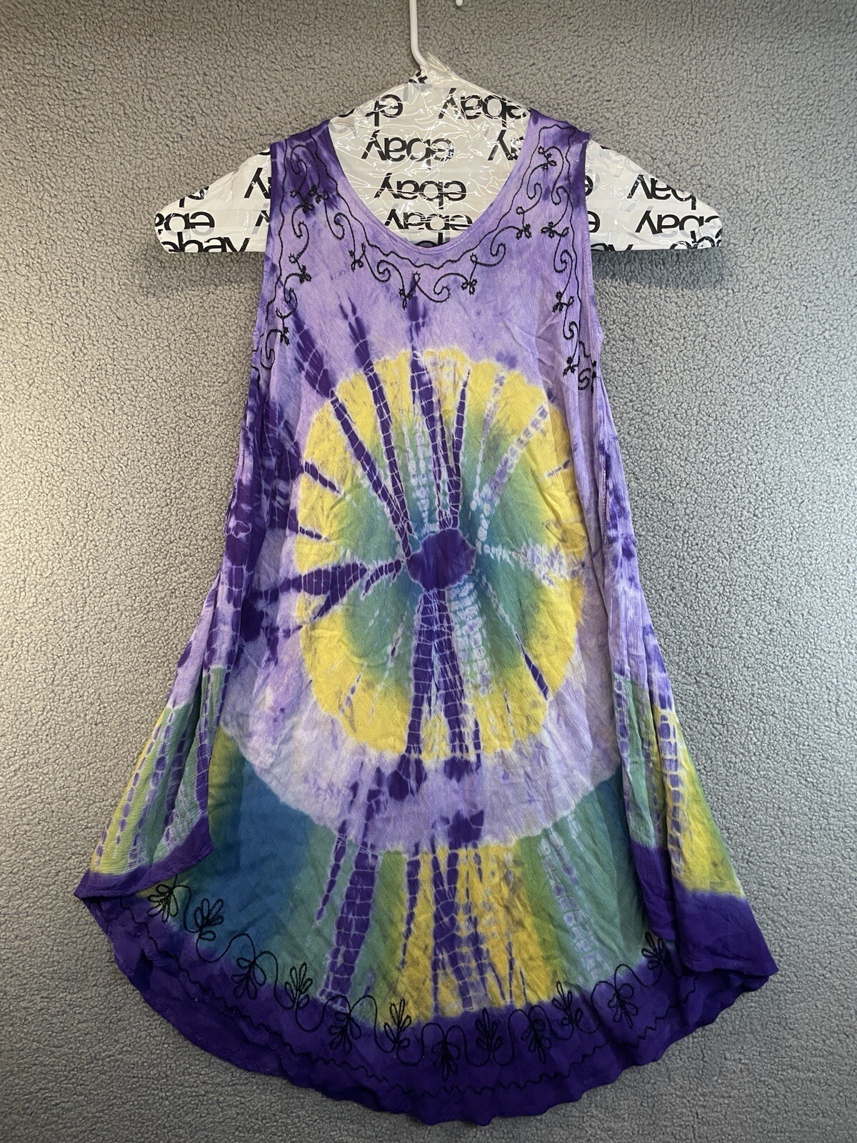 Lagaci Sport Tie Dye Dress Womens Free Size