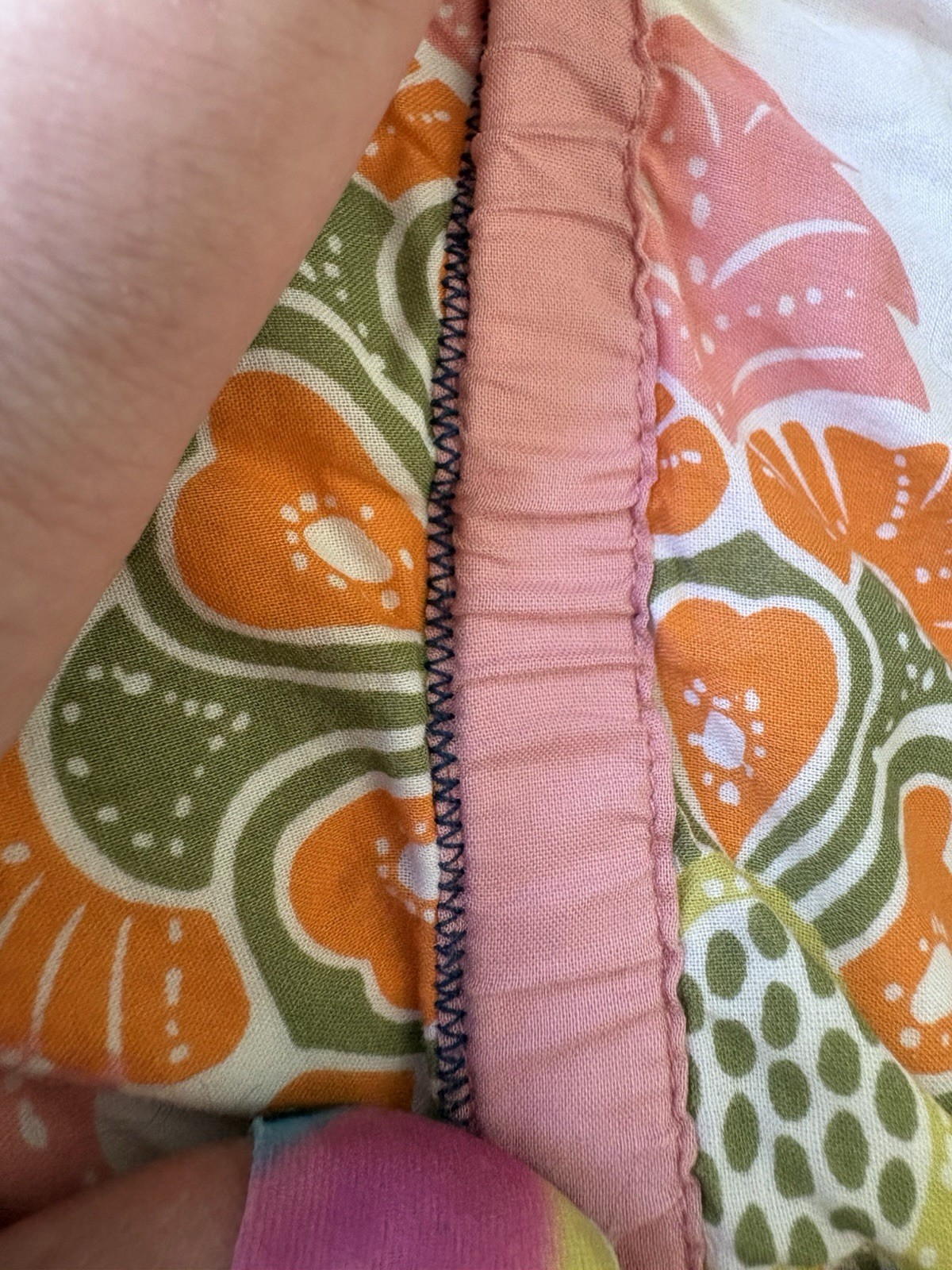 Boden Sleeveless Sundress Pink/Orange Floral Empire Waist Lined UK18 / US14