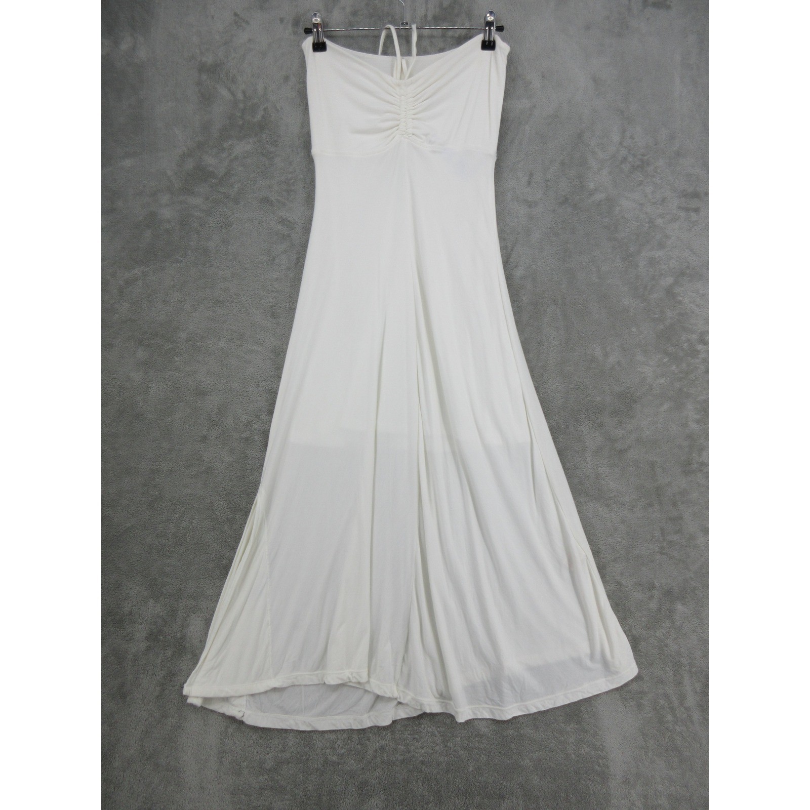 Cariloha Dress Womens XS Bamboo Modal Strapless Midi Halter Boho Resort Vacation