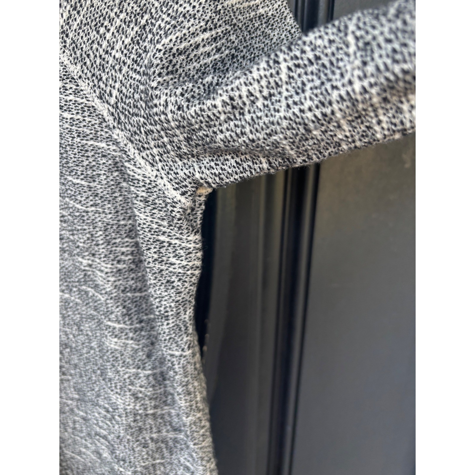 Max Edition Weekend Petite Grey Marled Cotton Knit Shift Dress Pockets 68108SP