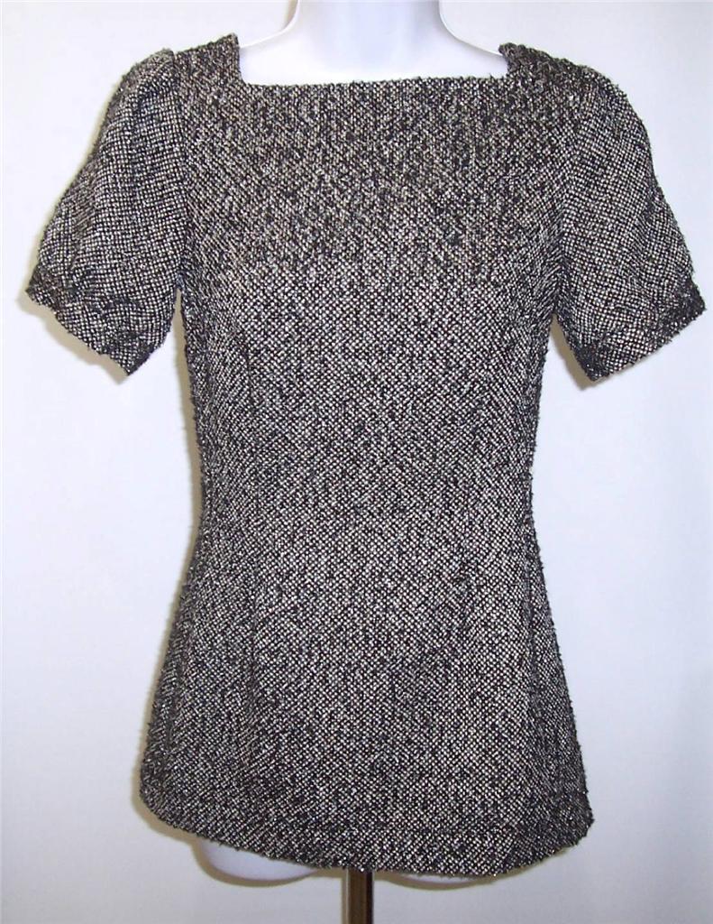 Jennifer Lopez Dress XS Extra Small Black White Marbled Acrylic Blend Mini