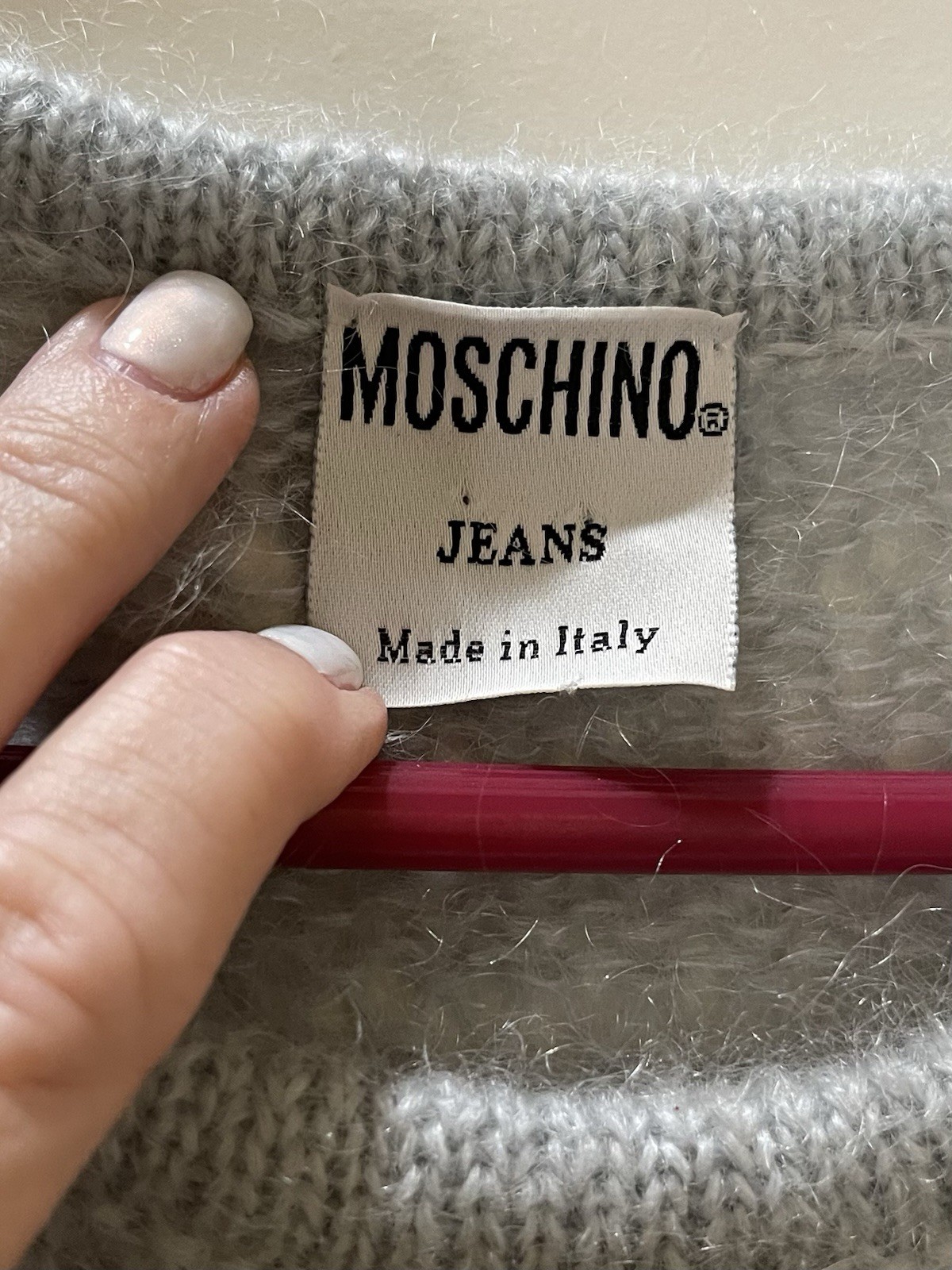 Moschino Blue Ombre Mohair Maxi Sweater Dress Italy S $895