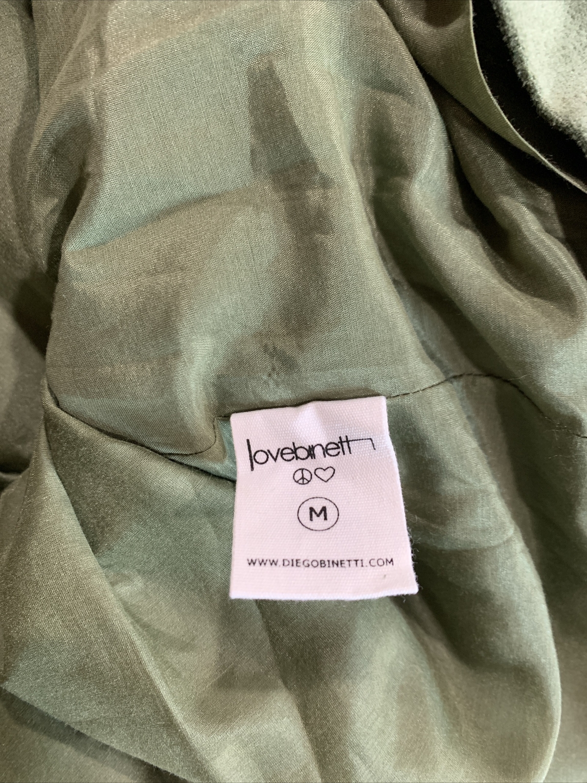 Lovebinetti Womens Solid Green Casual Dress, Size M