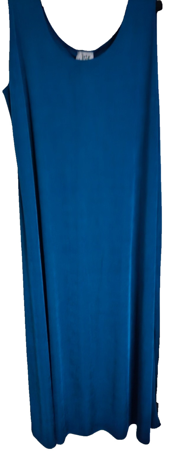 Jostar Travelers Turquoise Sleeveless Maxi Dress Stretch Knit SZ XL Classic