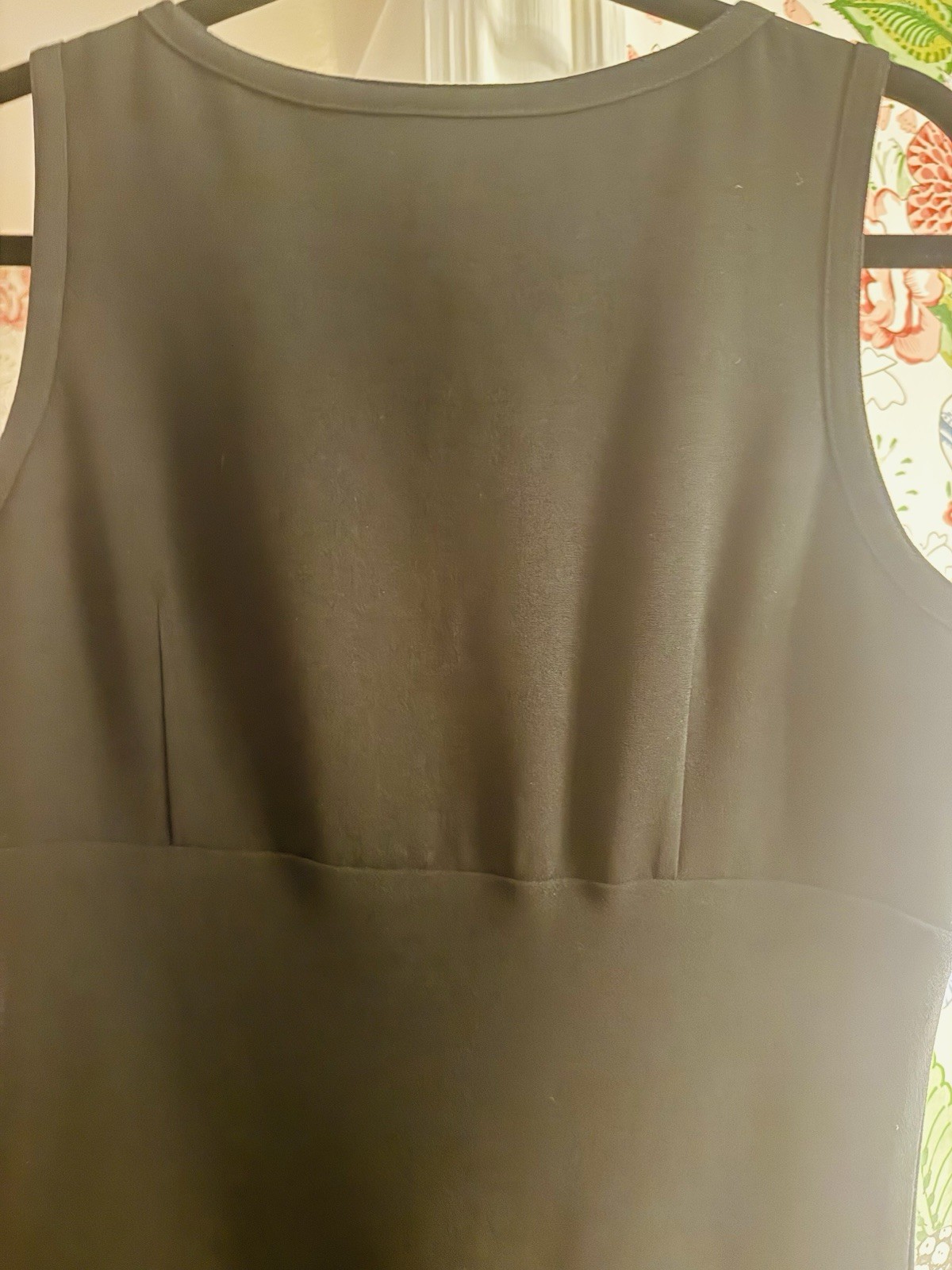 Vintage 2003 Banana Republic Sleeveless V-Nexk MIDI Dress Sz 10 Classic Elegant