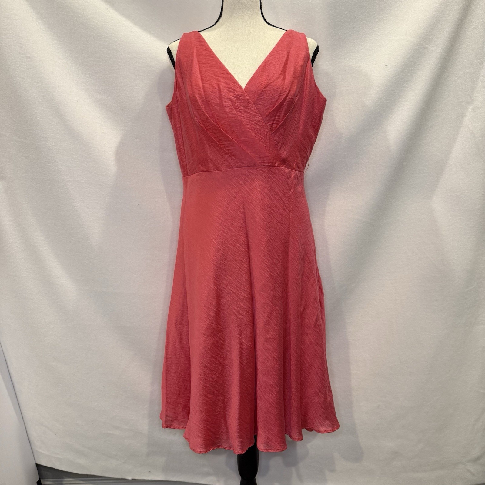 WTOO by Watters and Watters Womens Size 12 Pink Coral Cocktail Dress