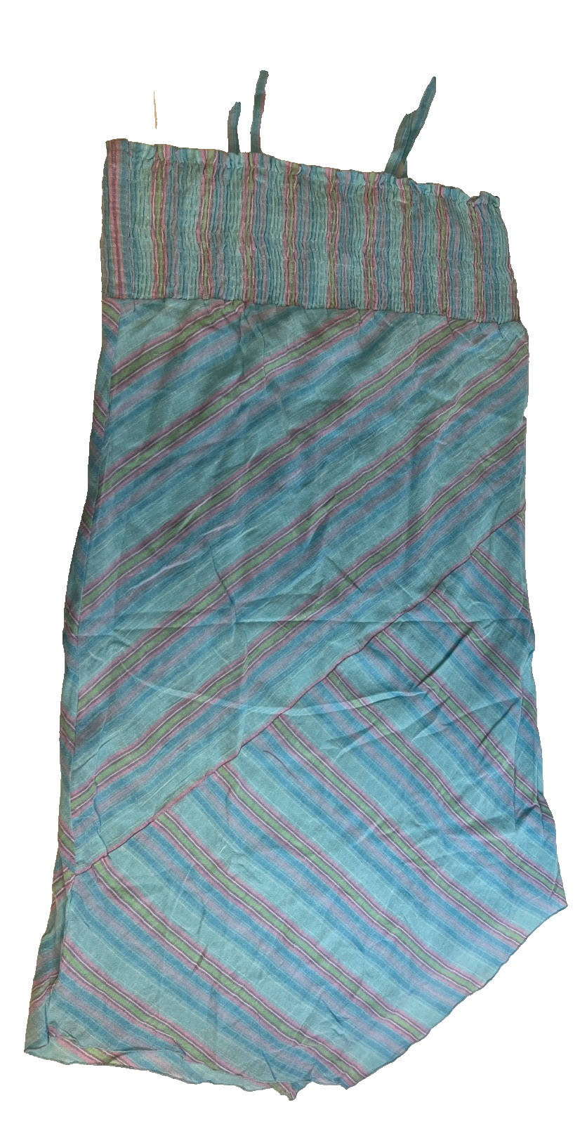 Mile Gabrielle Women’s Multicolored Thin Spaghetti Strap Midi Dress Size 3X