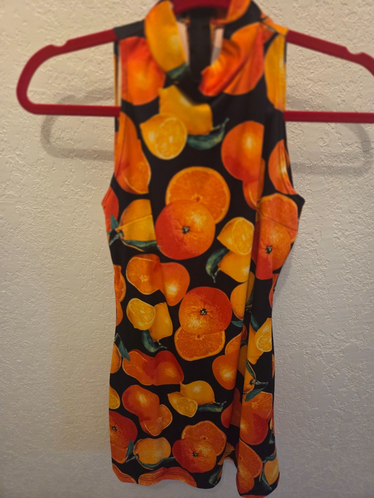 Y2K Vintage 90s Mini Fruit Pattern Dress Size Small