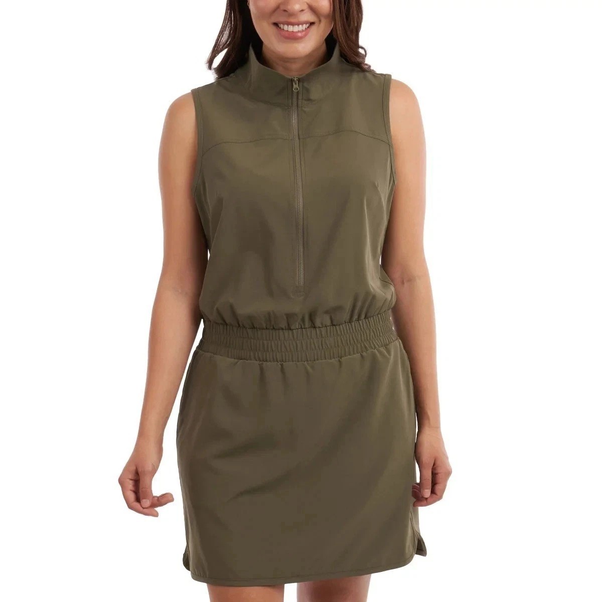 Elle Sport Women’s Active Dress Zip Front