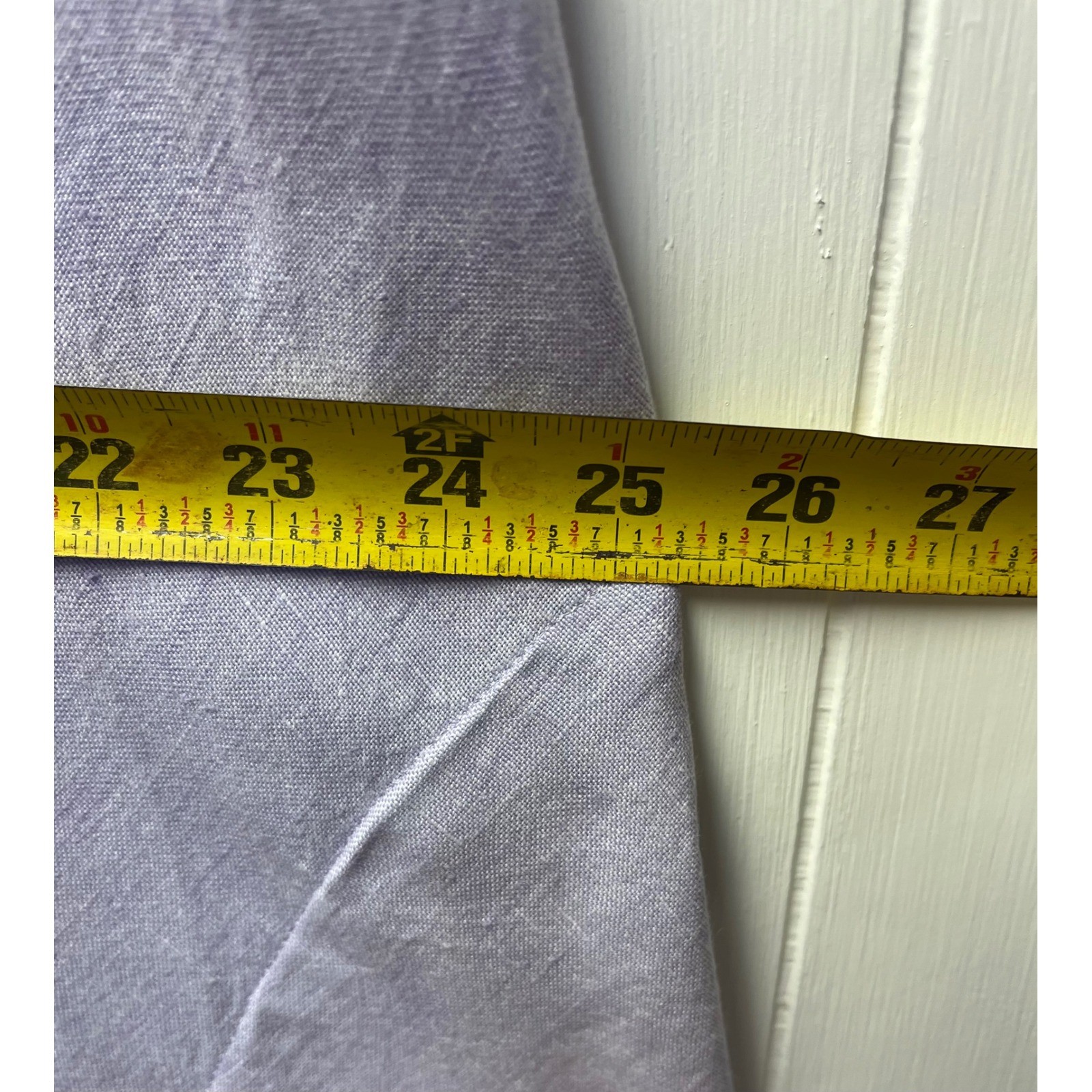 Lands’ End 2X Linen Shift Dress Lavender Purple Lagenlook Minimalist Fisherman