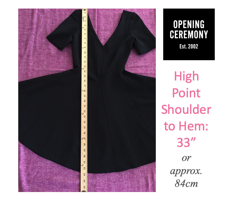 Opening Ceremony Fit & Flare Black Dress XS