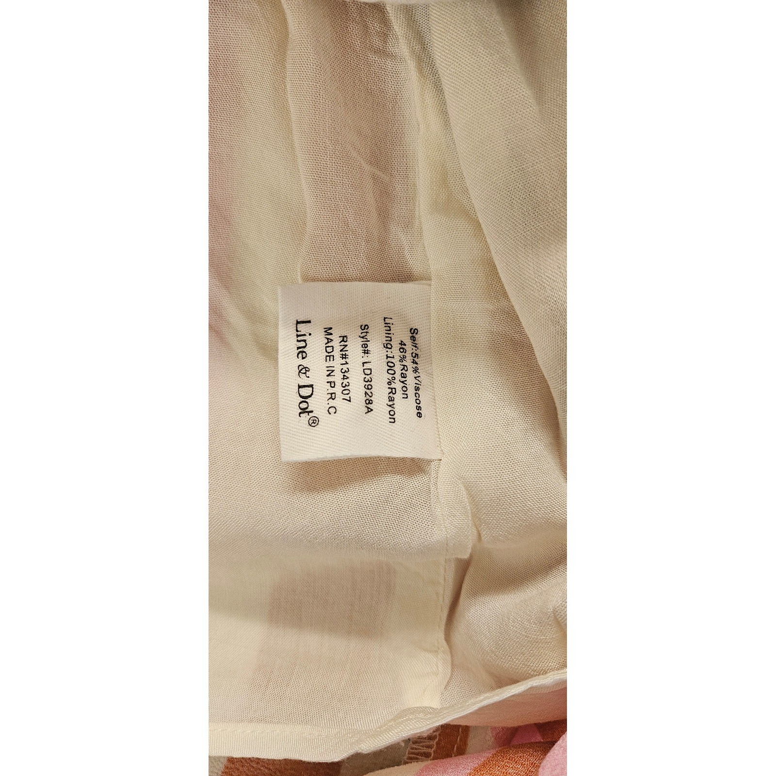 Line + Dot Multi Color Vertical Stripe Wrap Mini Dress LD3928A Small