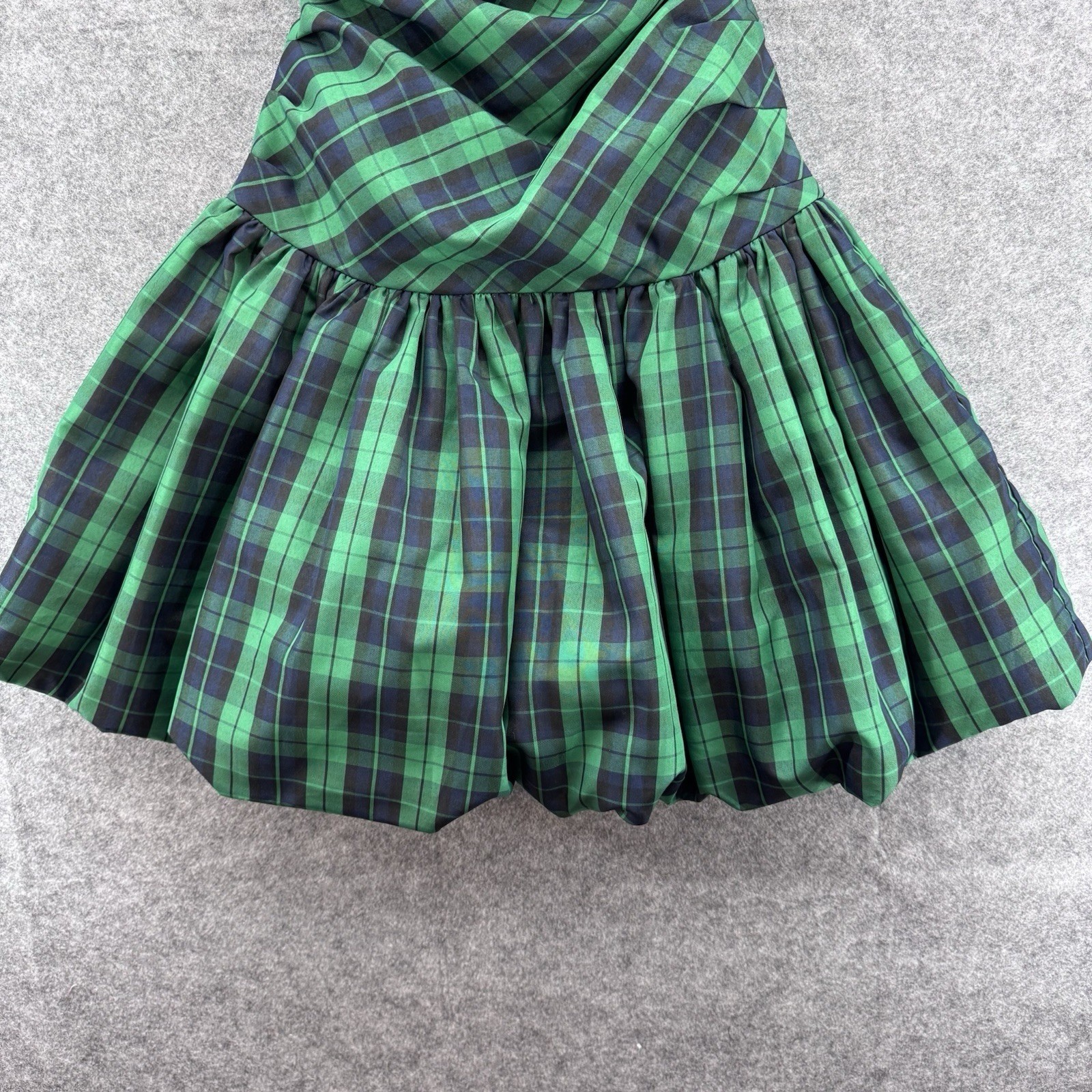 Luella Bart for Target Plaid Strapless Bubble Dress Size 5 Green Holiday Party