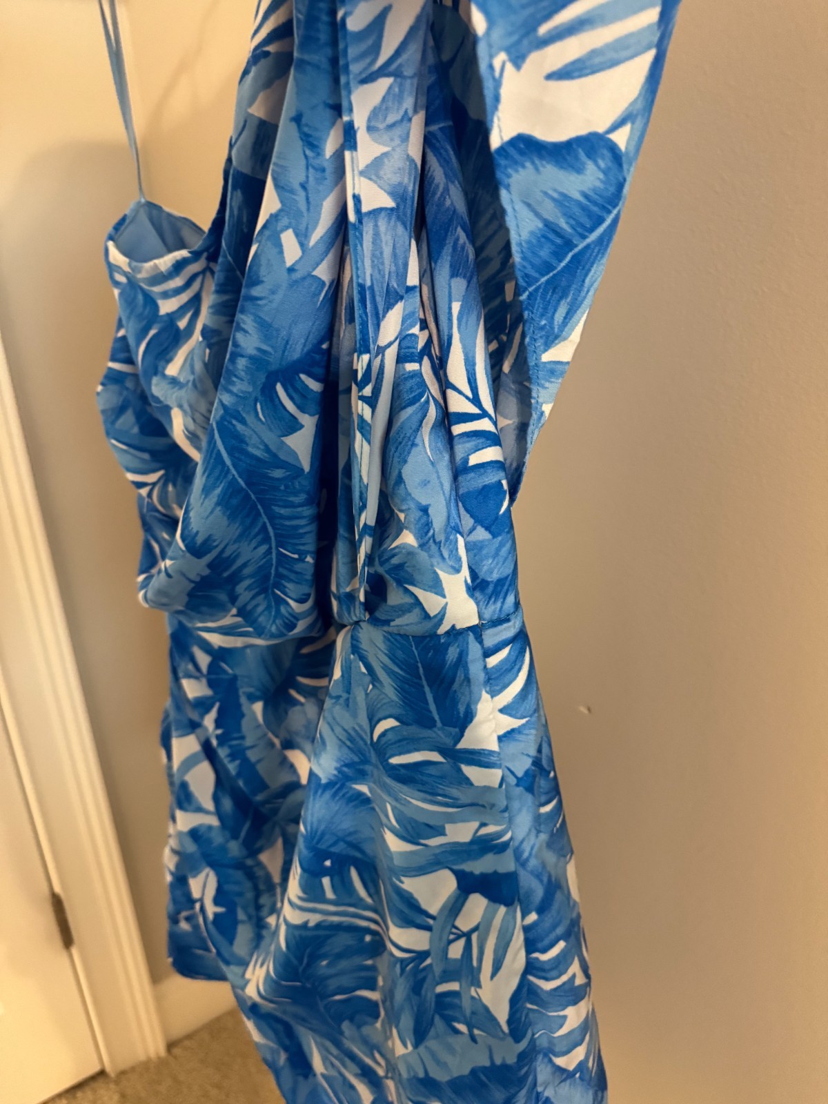 DO+BE Blue Tropical Print Dress I Size S
