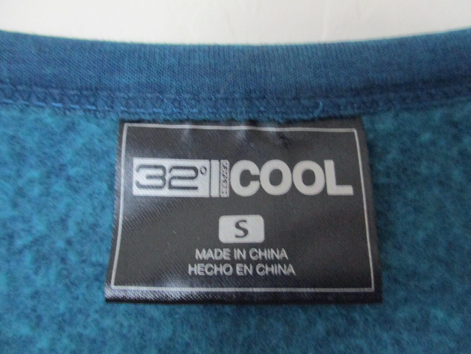 S 32 cool dress green sweat shirt fabric short sleeve
