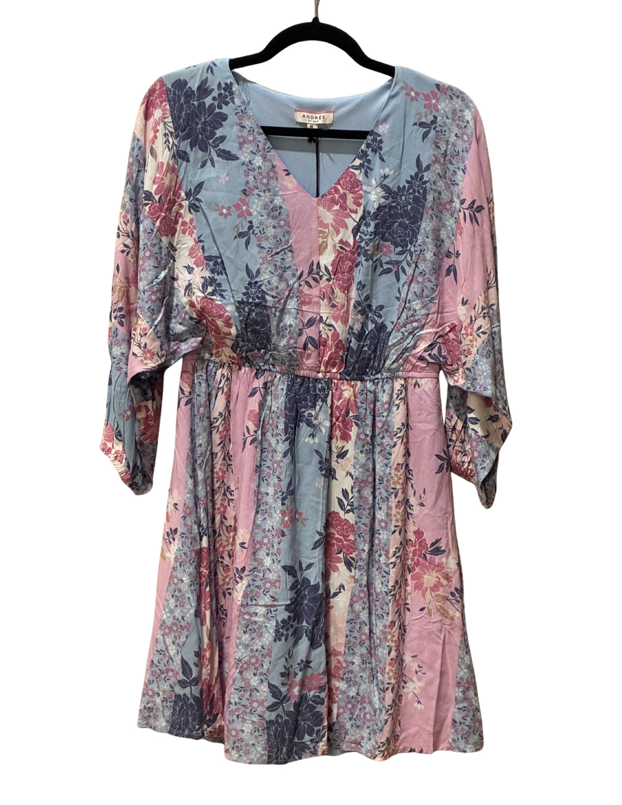 Andree by Unit M NWT Pastel Floral Patchwork Dolman Boho Chic Dress Savanna Jane